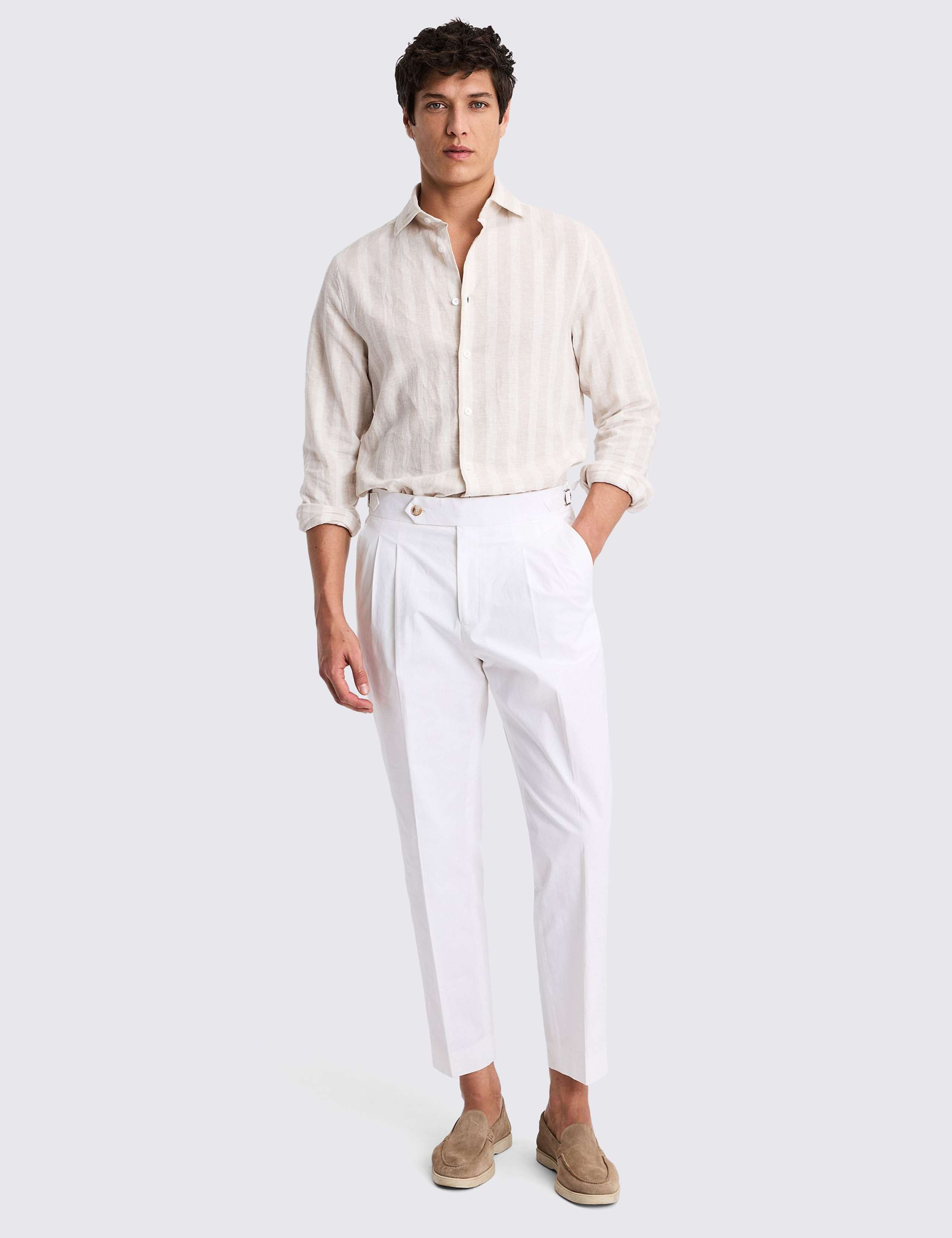 Linen Rich Striped Shirt 3 of 4