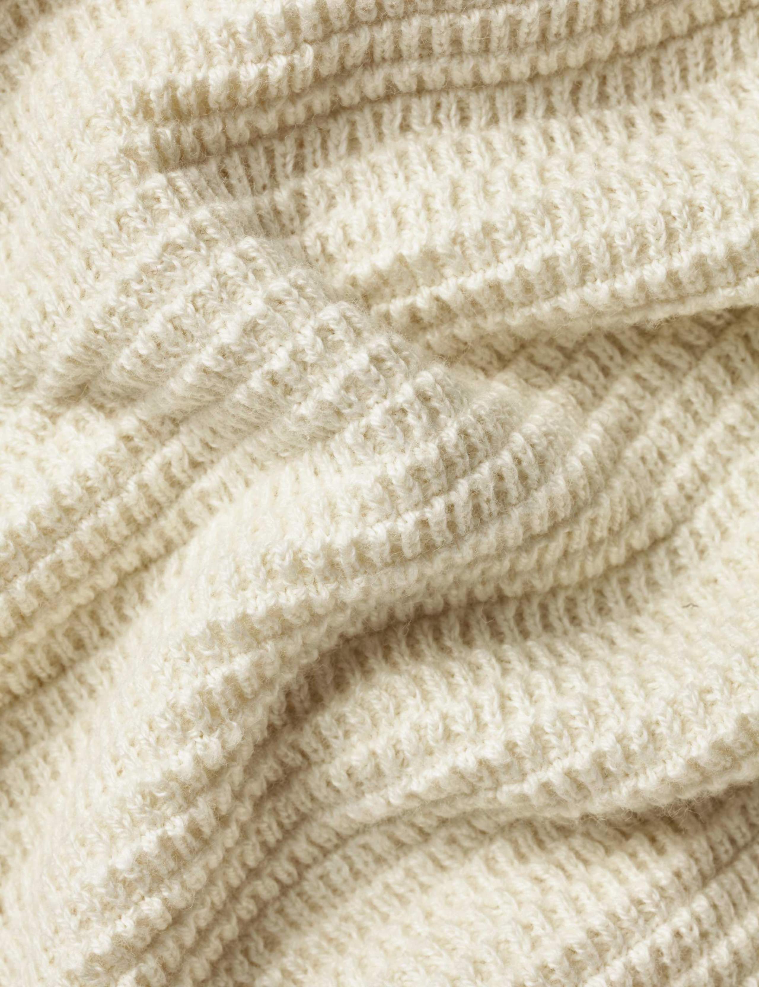 Pure Cotton Textured Knitted Polo Shirt 5 of 5