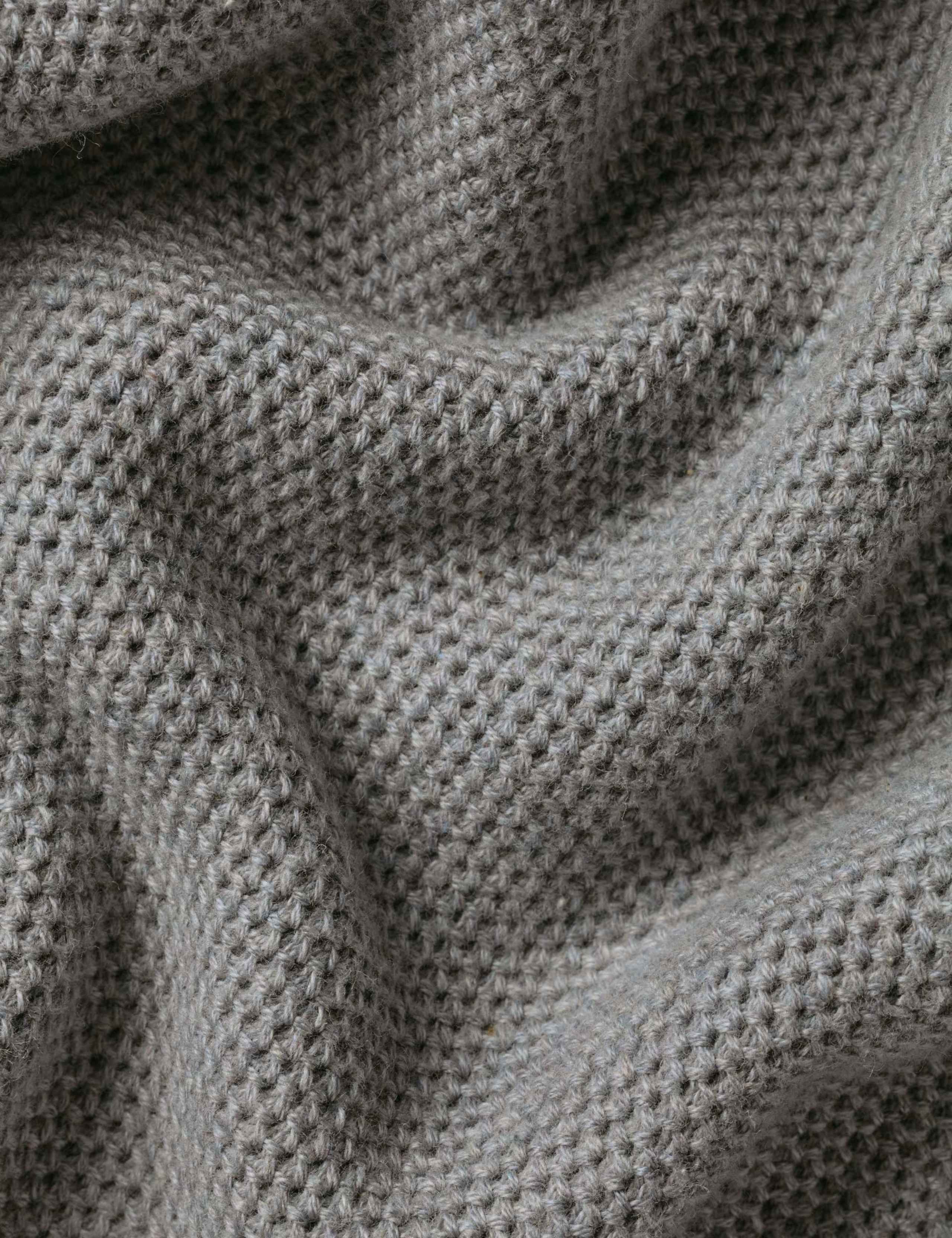 Pure Cotton Textured Half Zip Jumper 4 of 5