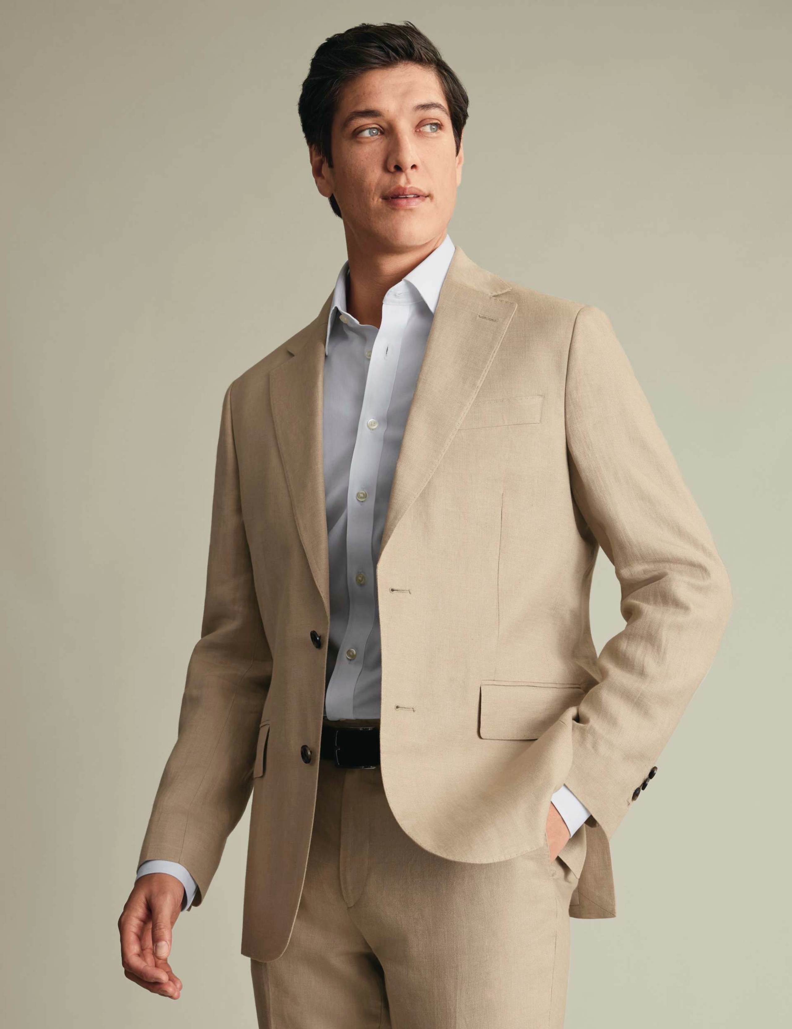 Slim Fit Pure Linen Suit Jacket 2 of 5
