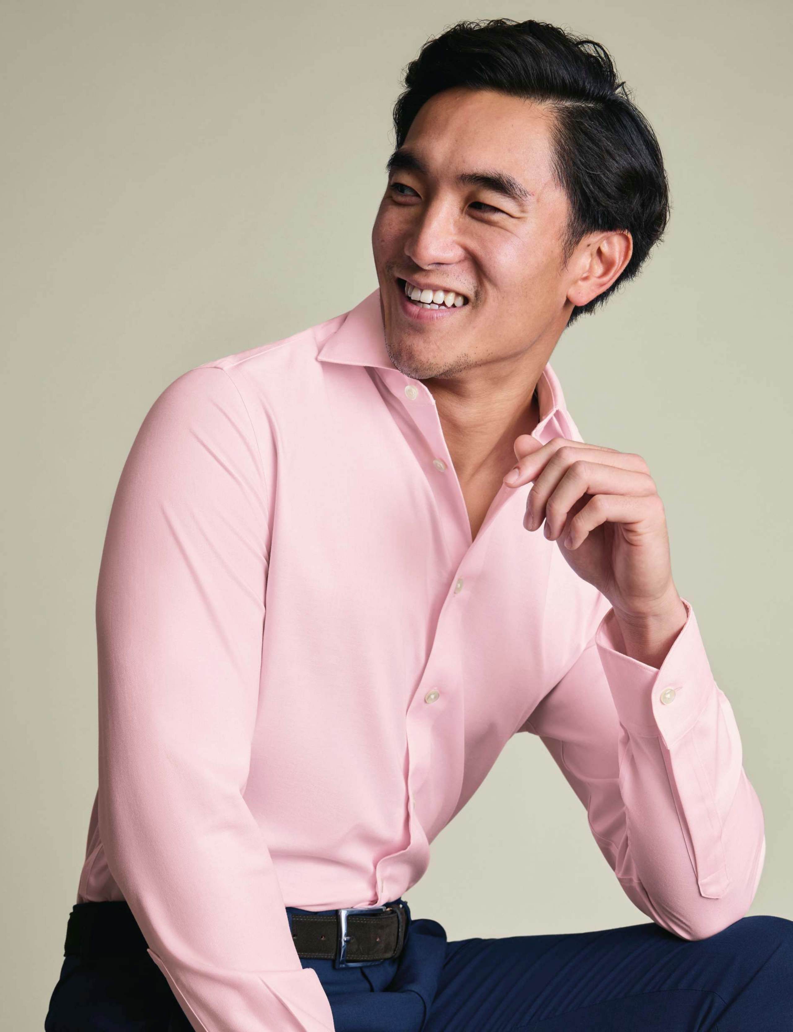 Slim Fit Non Iron Cotton Rich Shirt 5 of 7