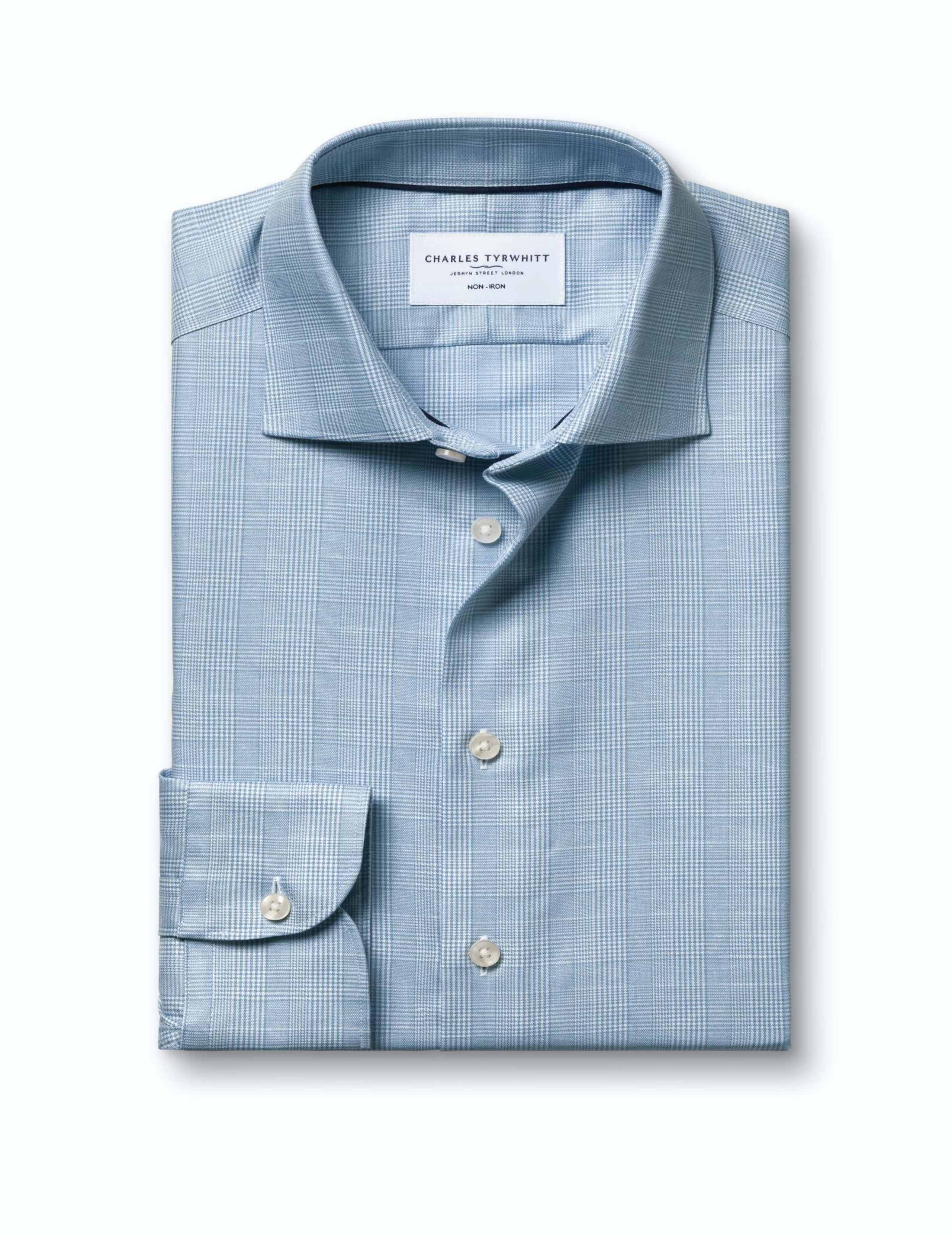 Slim Fit Non Iron Cotton Rich Check Shirt 3 of 6