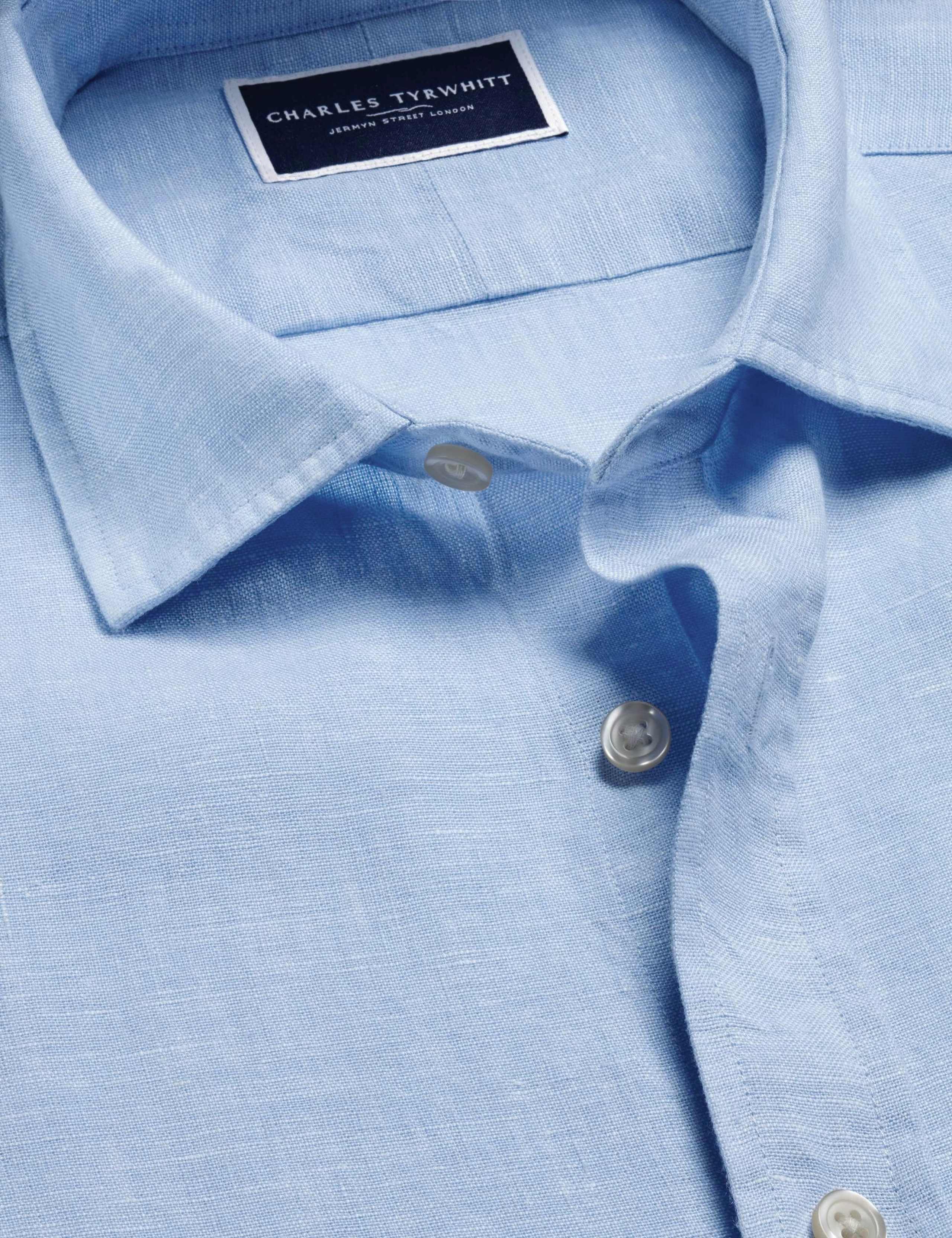 Slim Fit Pure Linen Shirt 3 of 7