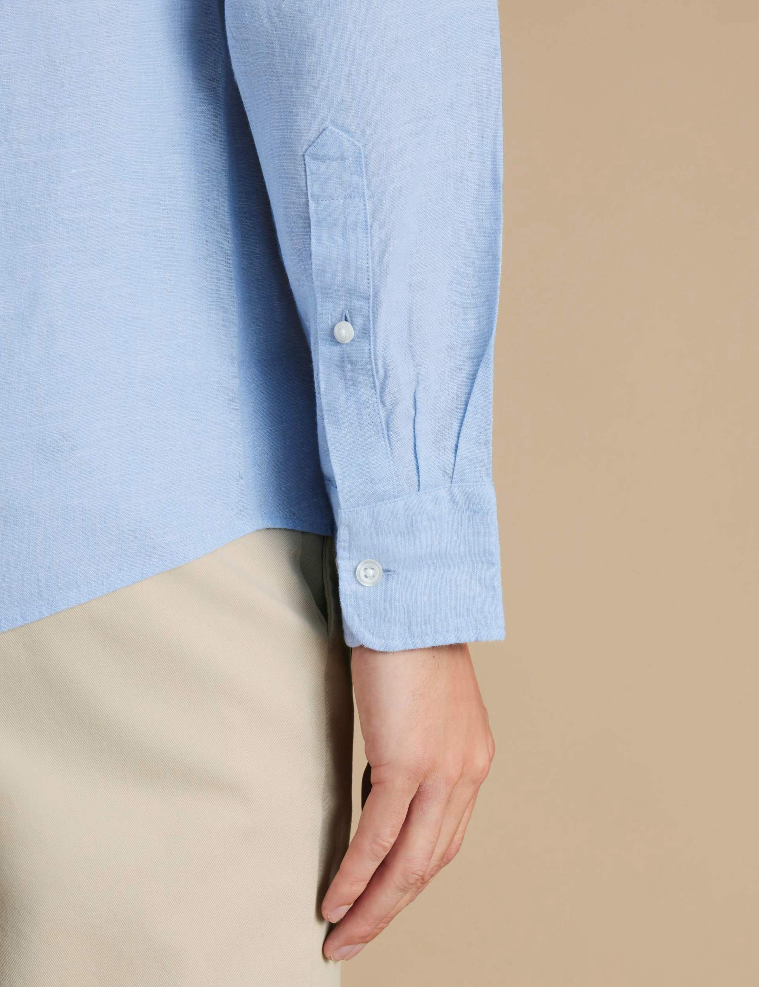 Slim Fit Pure Linen Shirt 5 of 7