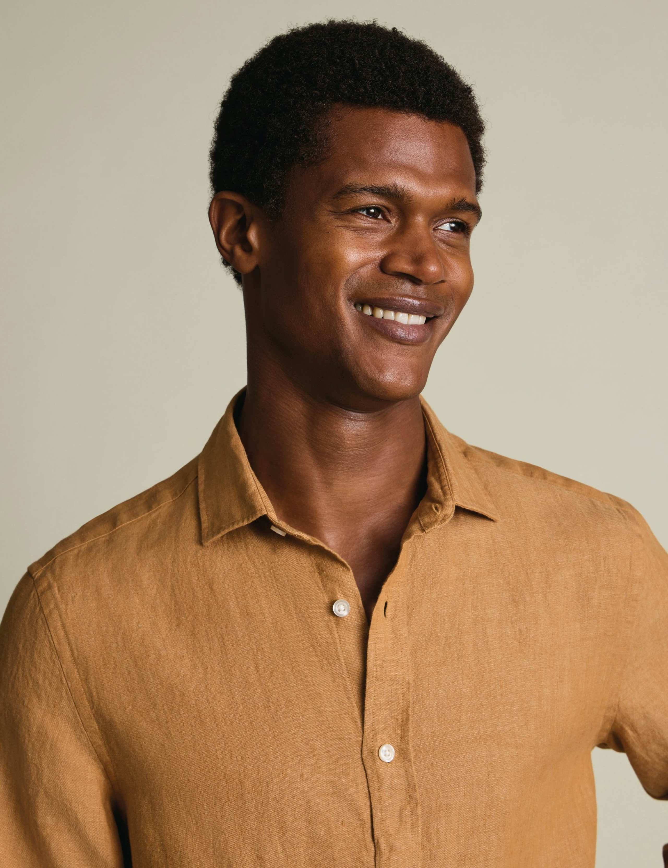 Slim Fit Pure Linen Shirt 3 of 6