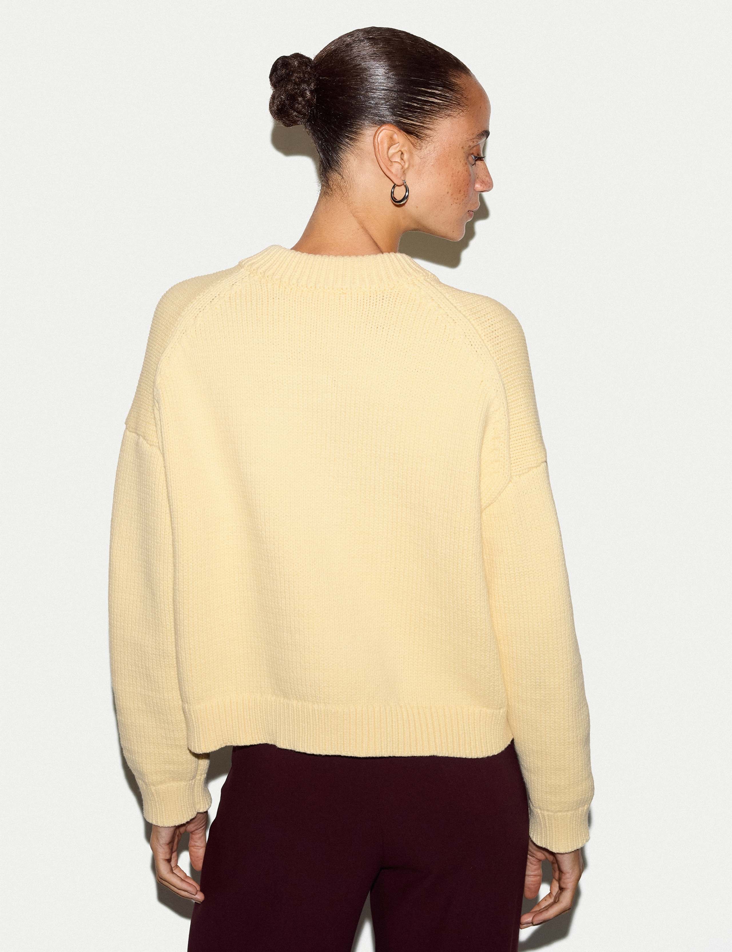 Cotton Rich Chunky Relaxed Cardigan 3 of 5