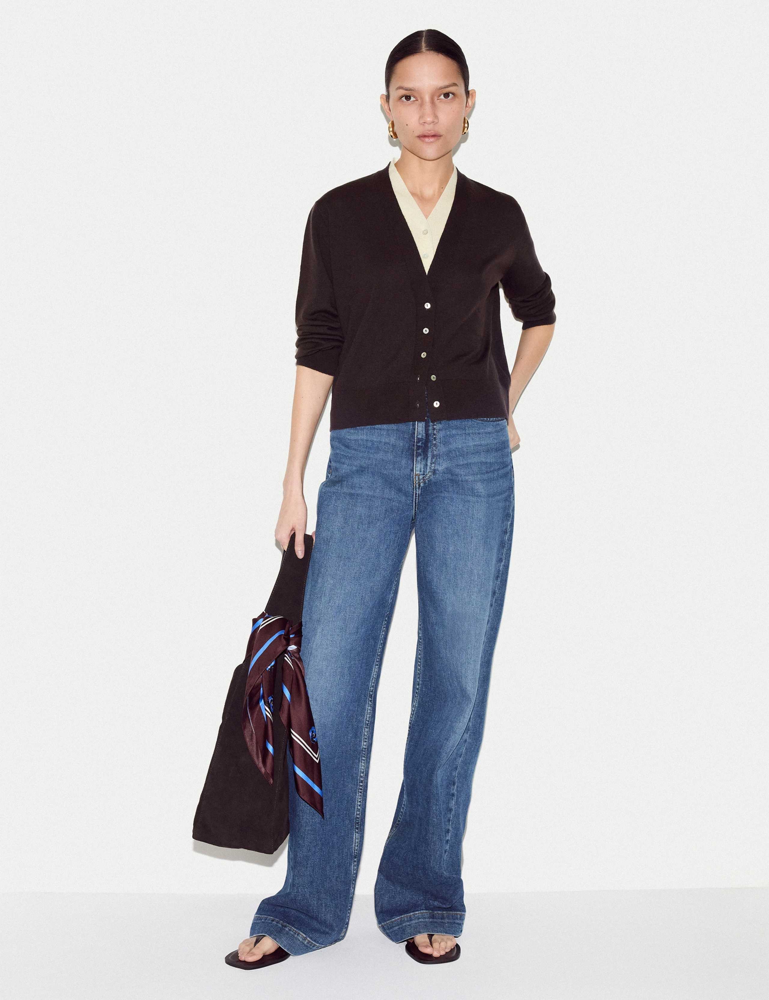 Pure Merino Wool Double Layer Cardigan 3 of 5