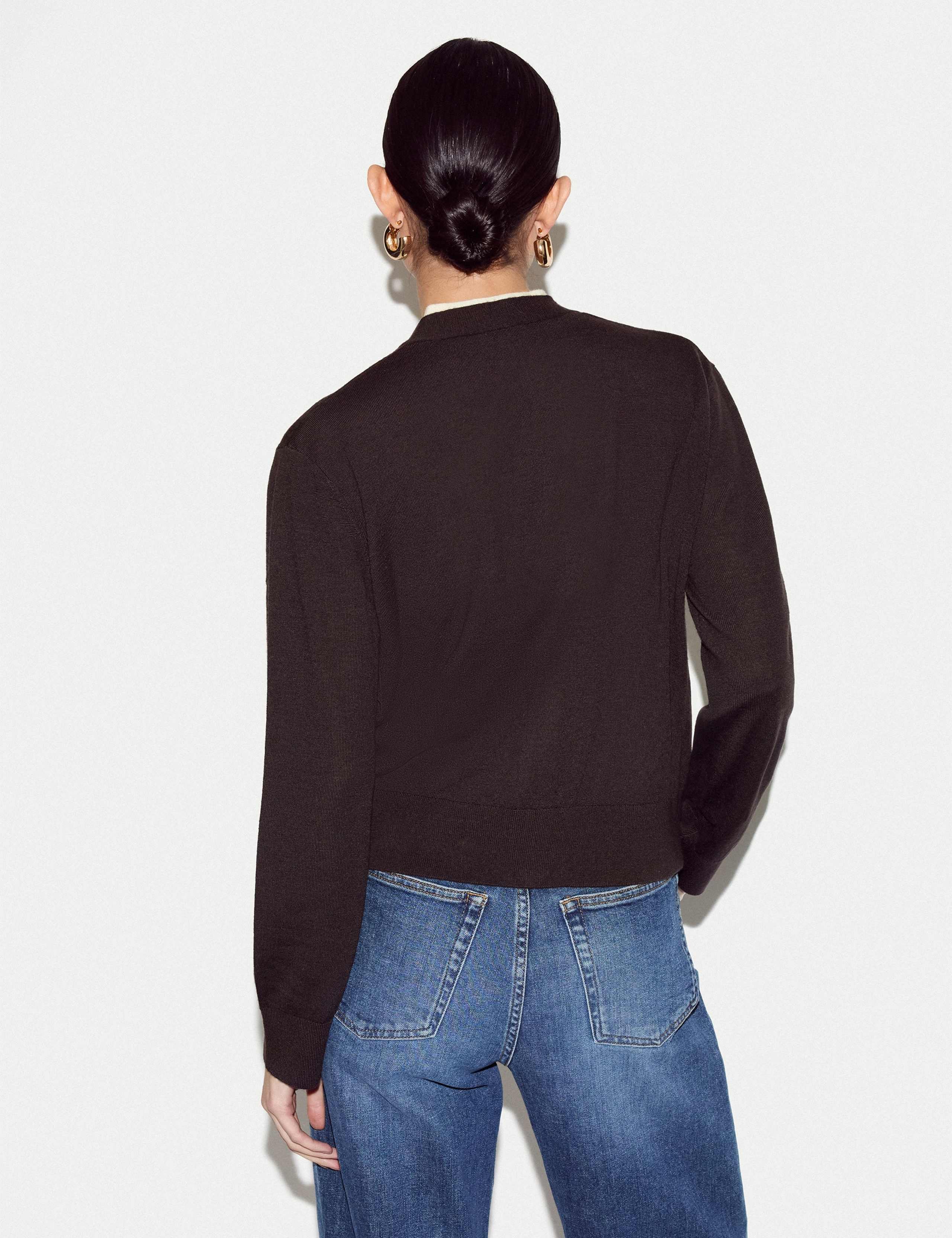 Pure Merino Wool Double Layer Cardigan 5 of 5