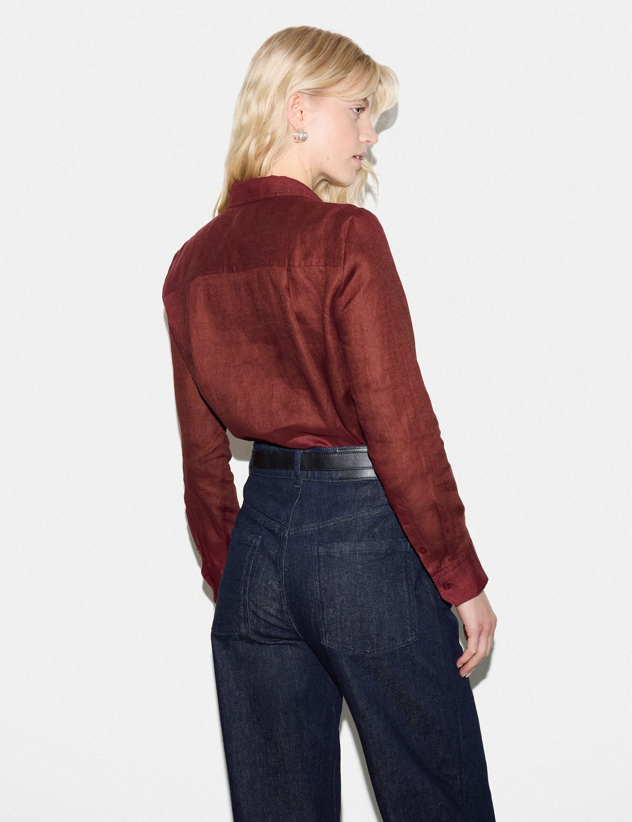 Pure Linen Collared Shirt 5 of 6