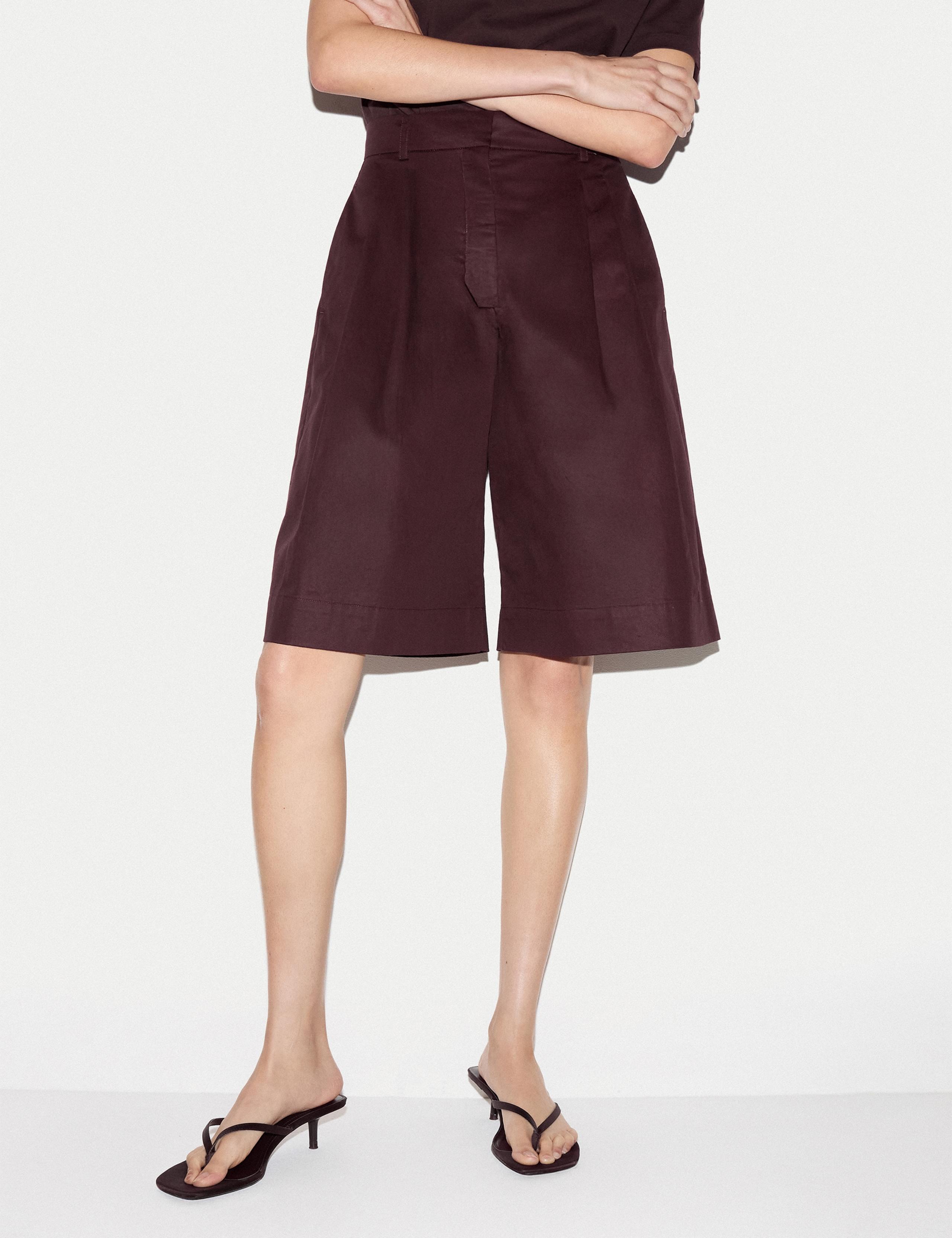 Pure Cotton High Waisted Tailored Shorts 3 of 5