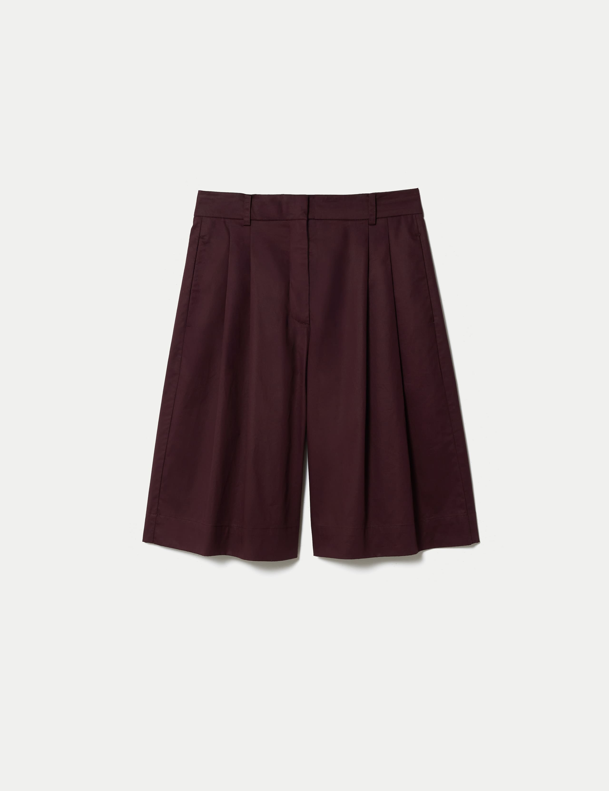 Pure Cotton High Waisted Tailored Shorts 2 of 5
