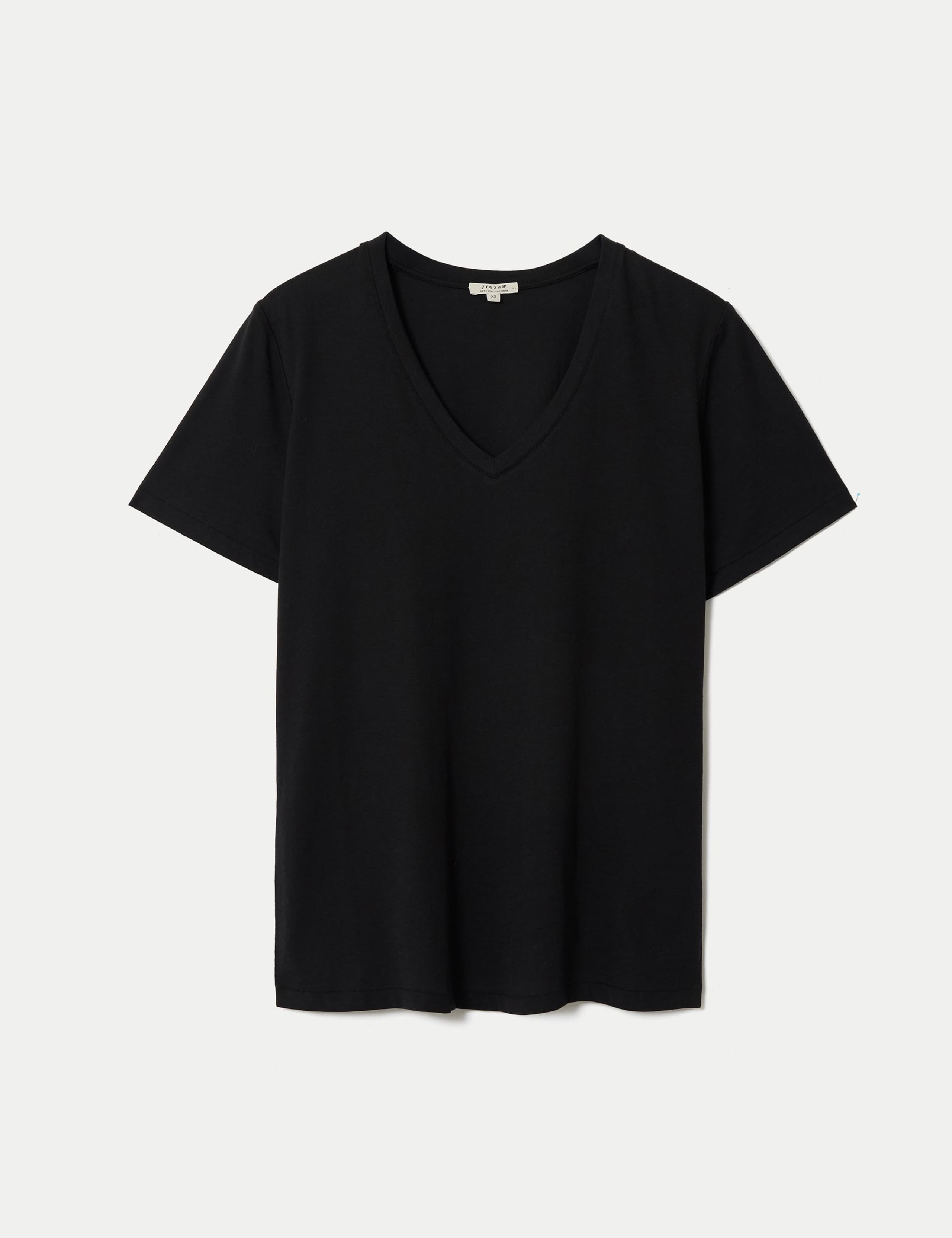 Pure Cotton V-Neck T-Shirt 2 of 5