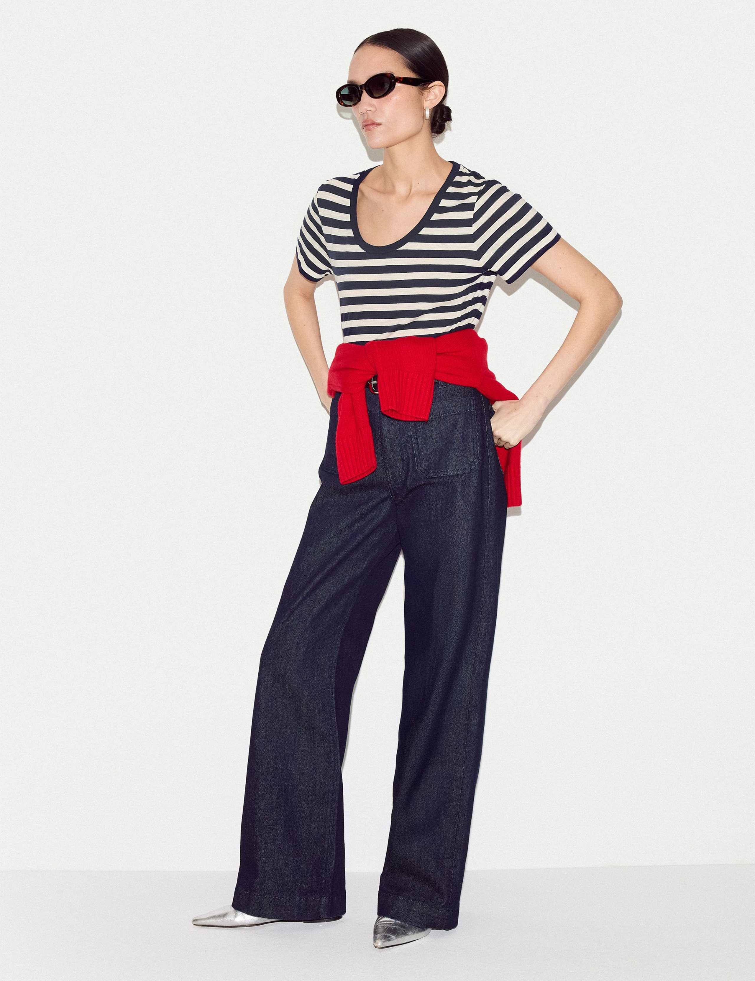 Pure Cotton Striped T-Shirt 5 of 7
