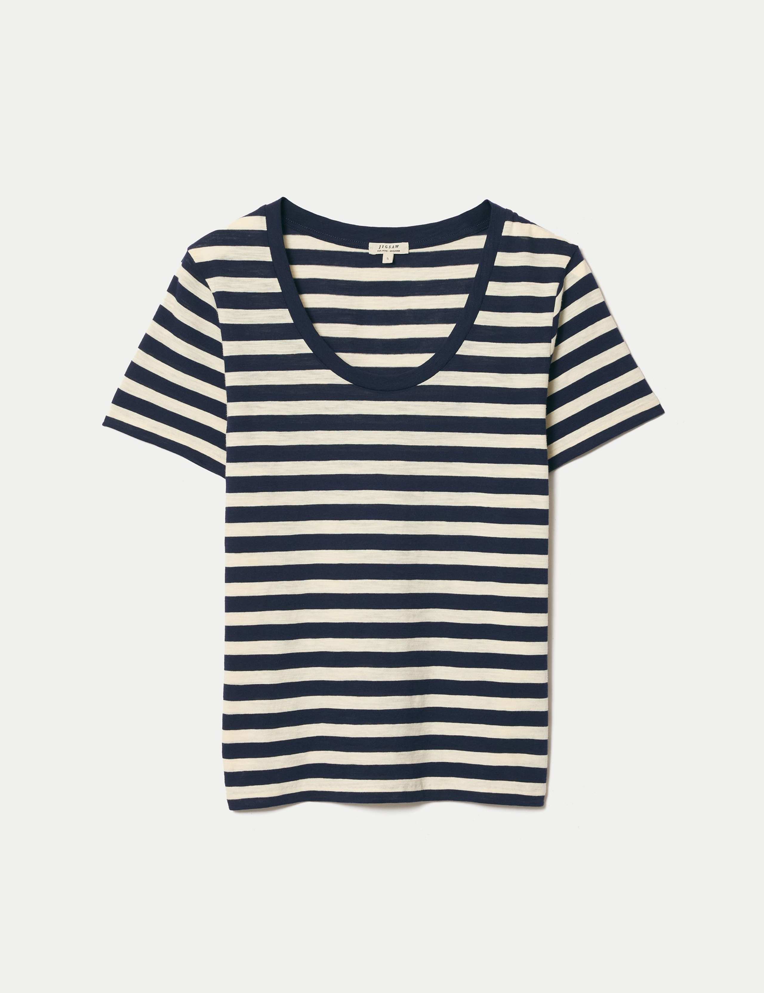 Pure Cotton Striped T-Shirt 2 of 7