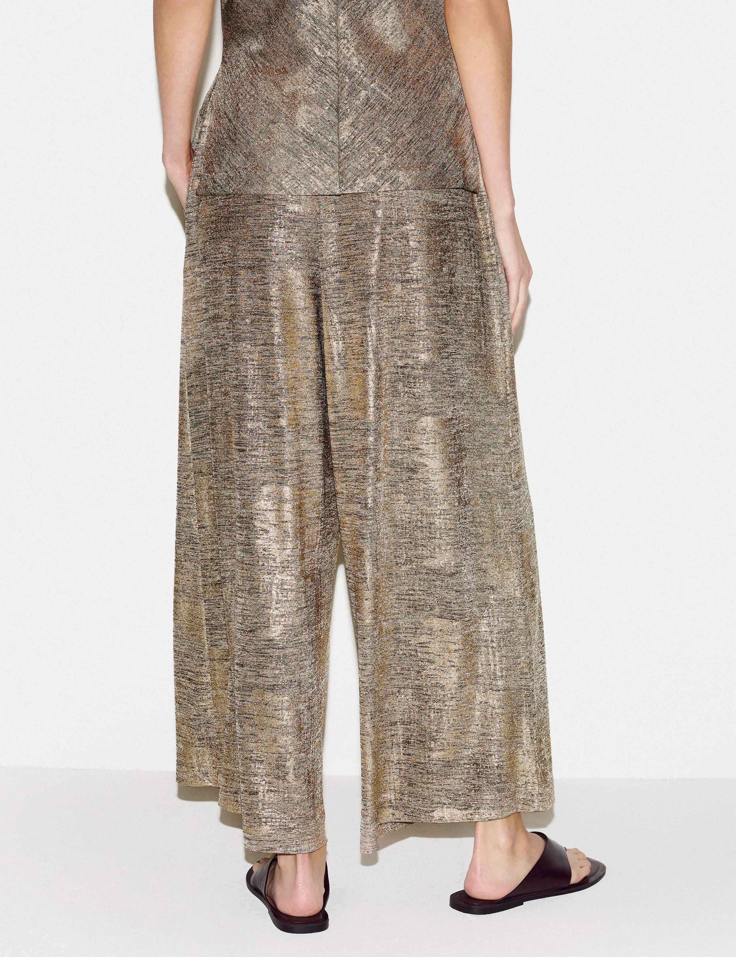 Jersey Sparkly Wide Leg Trousers 5 of 6