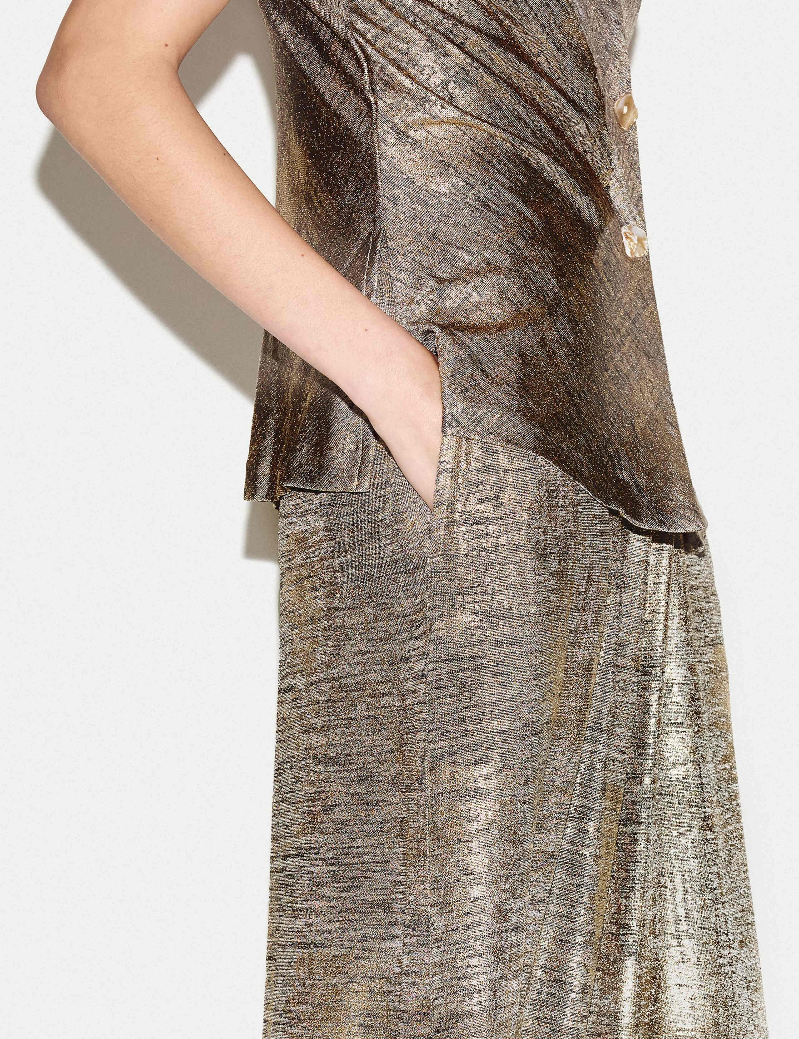 Jersey Sparkly Wide Leg Trousers 6 of 6