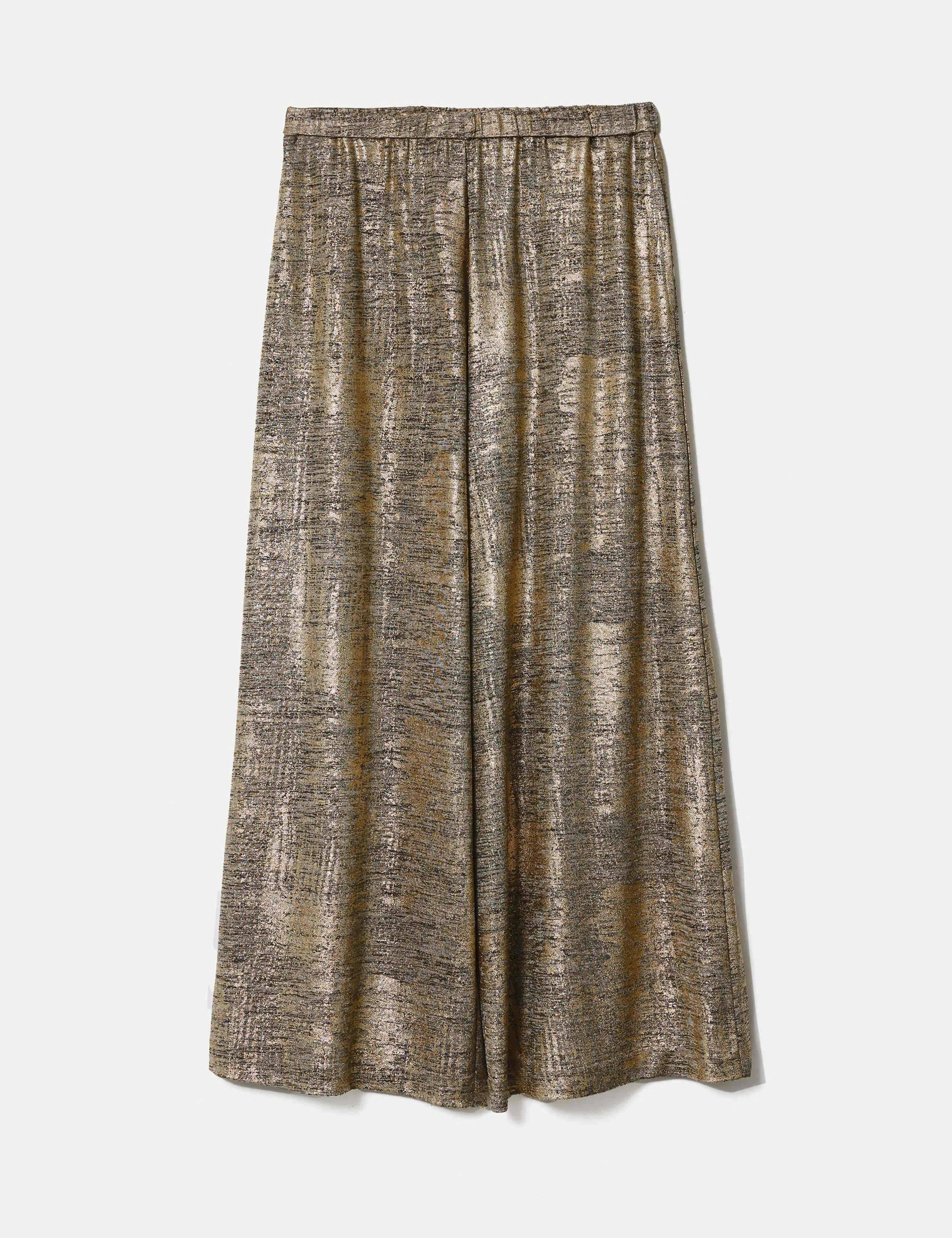 Jersey Sparkly Wide Leg Trousers 2 of 6