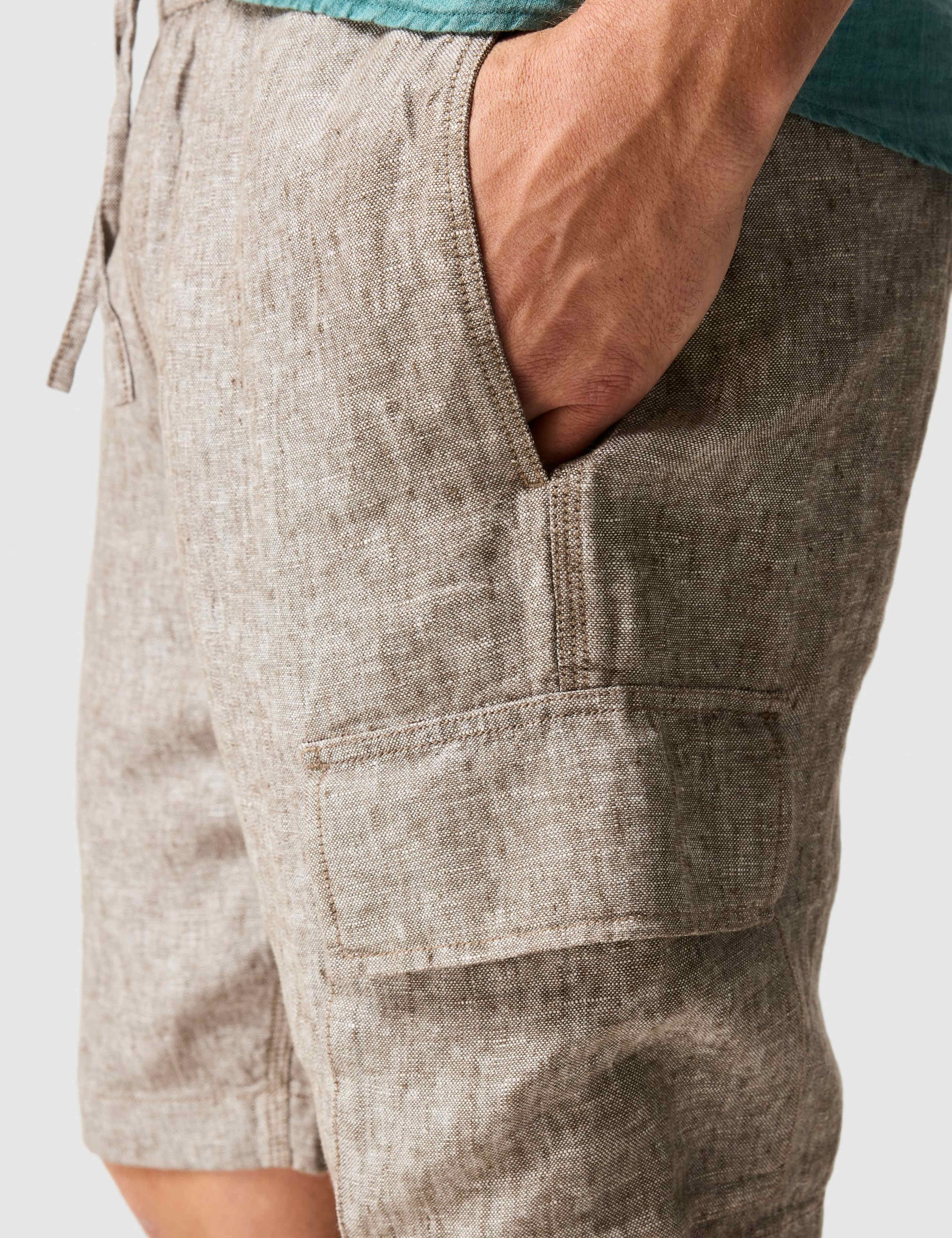 Pure Linen Cargo Shorts 5 of 6