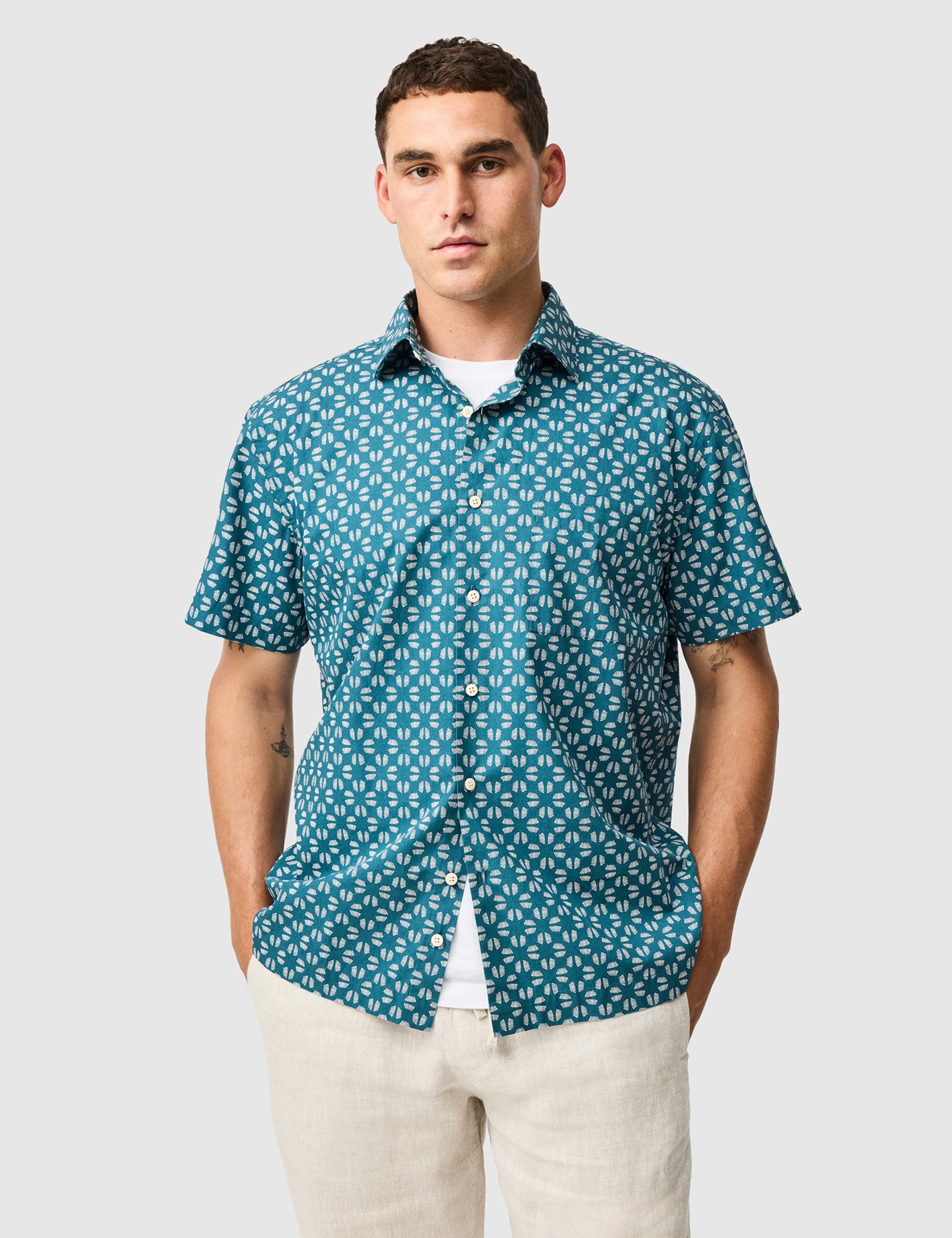 Crown Hill Relaxed Fit Pure Cotton Shirt 1 of 6