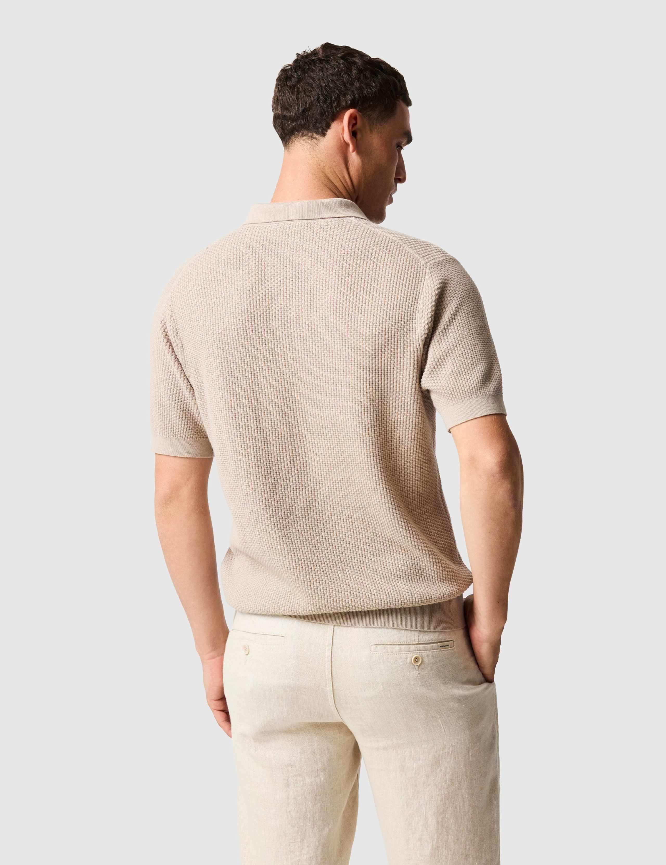 Amberley Pure Cotton Knitted Polo Shirt 4 of 6