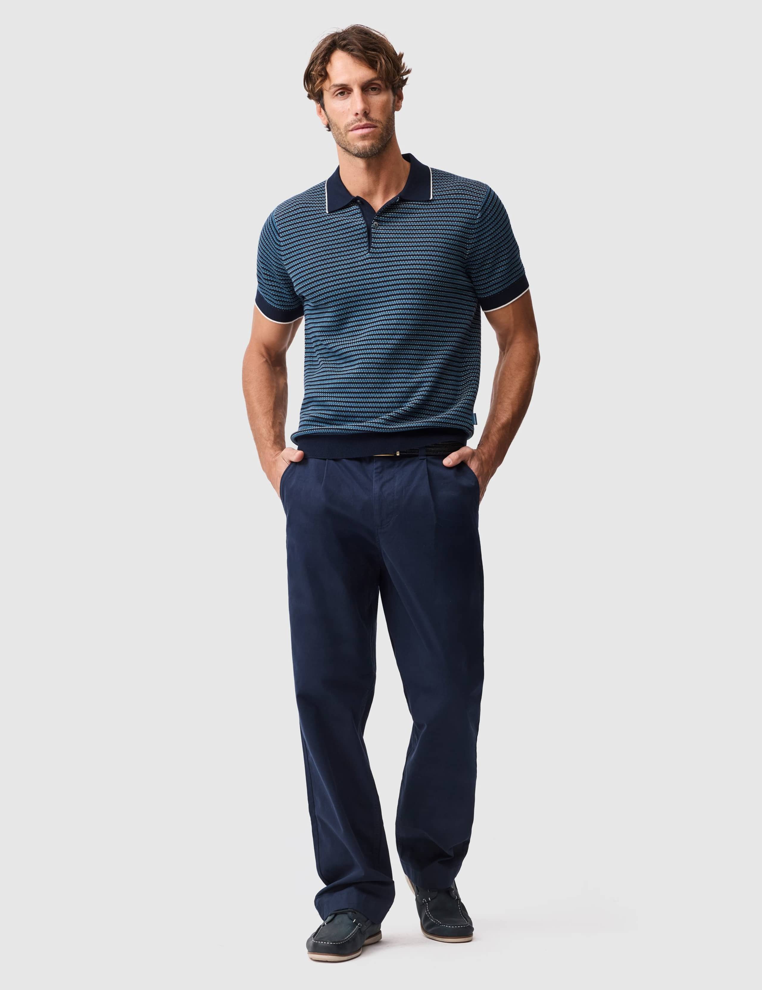 Oyster Island Pure Cotton Knitted Polo Shirt 2 of 6