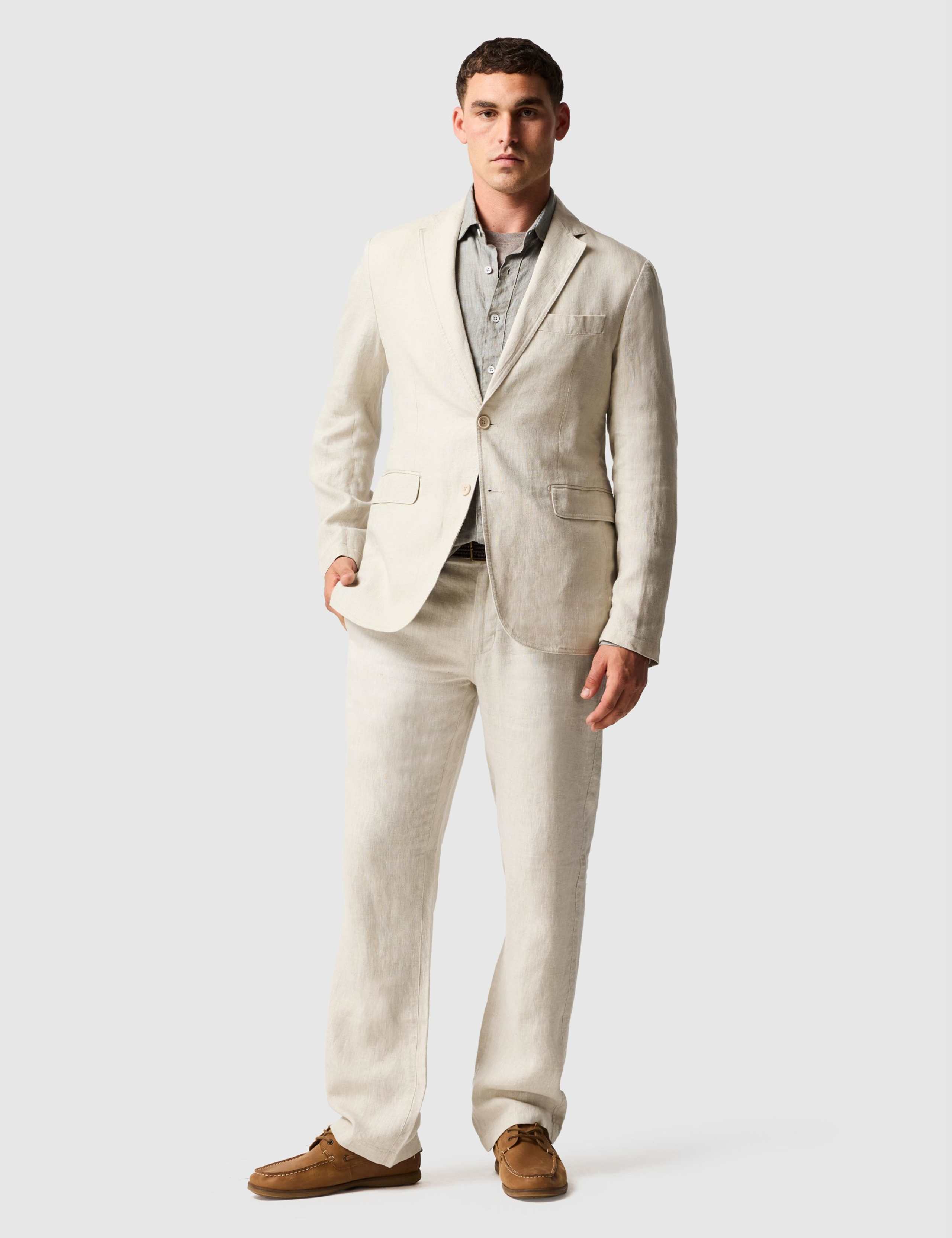 Regular Fit Pure Linen Blazer 2 of 6