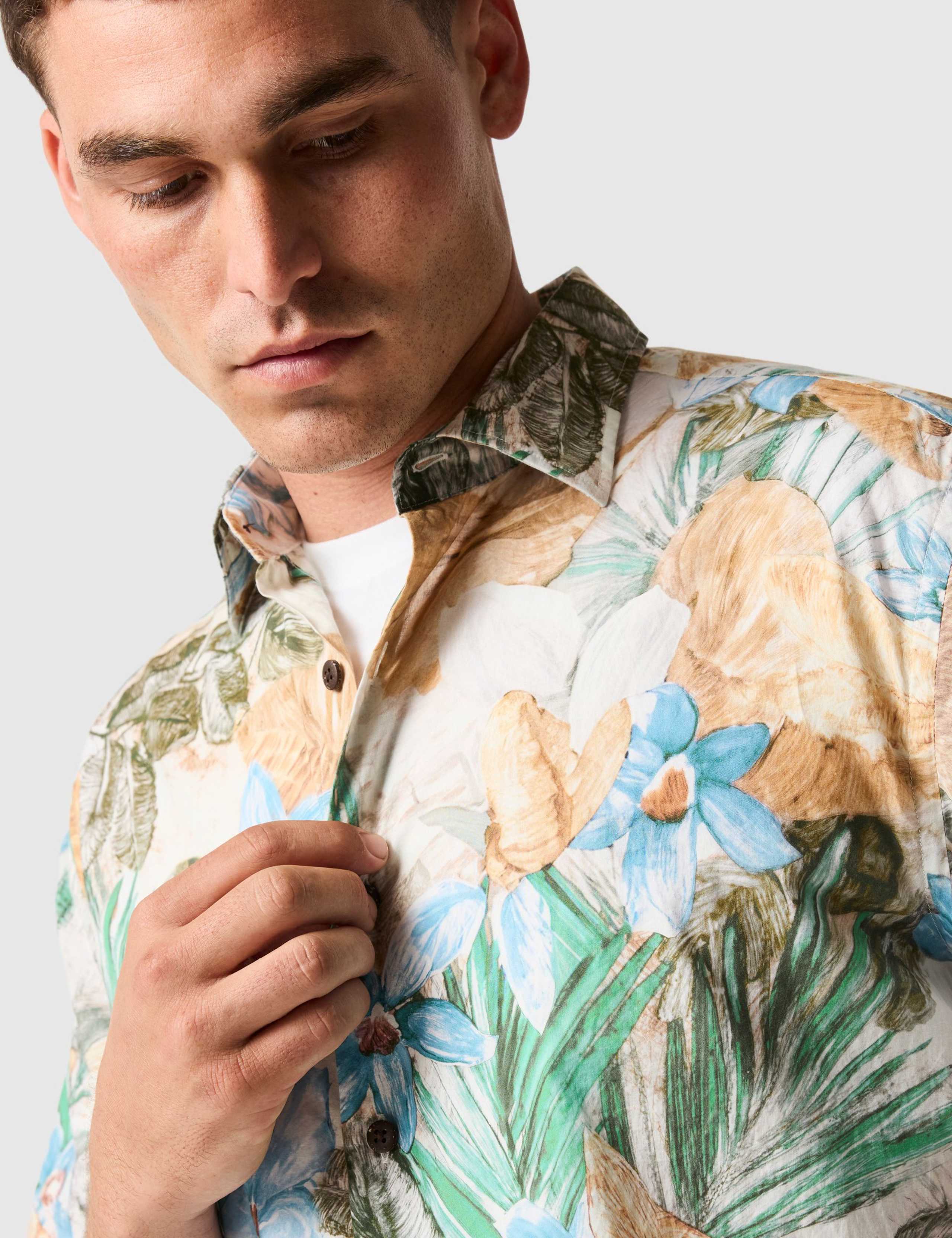 Otokia Relaxed Fit Pure Cotton Floral Shirt 3 of 6