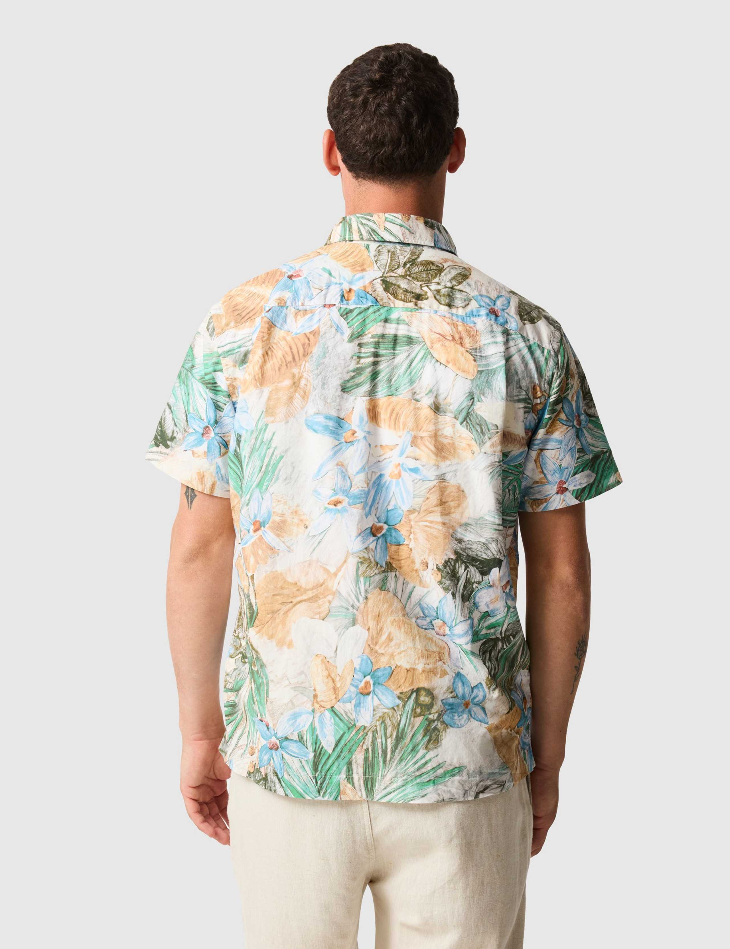 Otokia Relaxed Fit Pure Cotton Floral Shirt 6 of 6