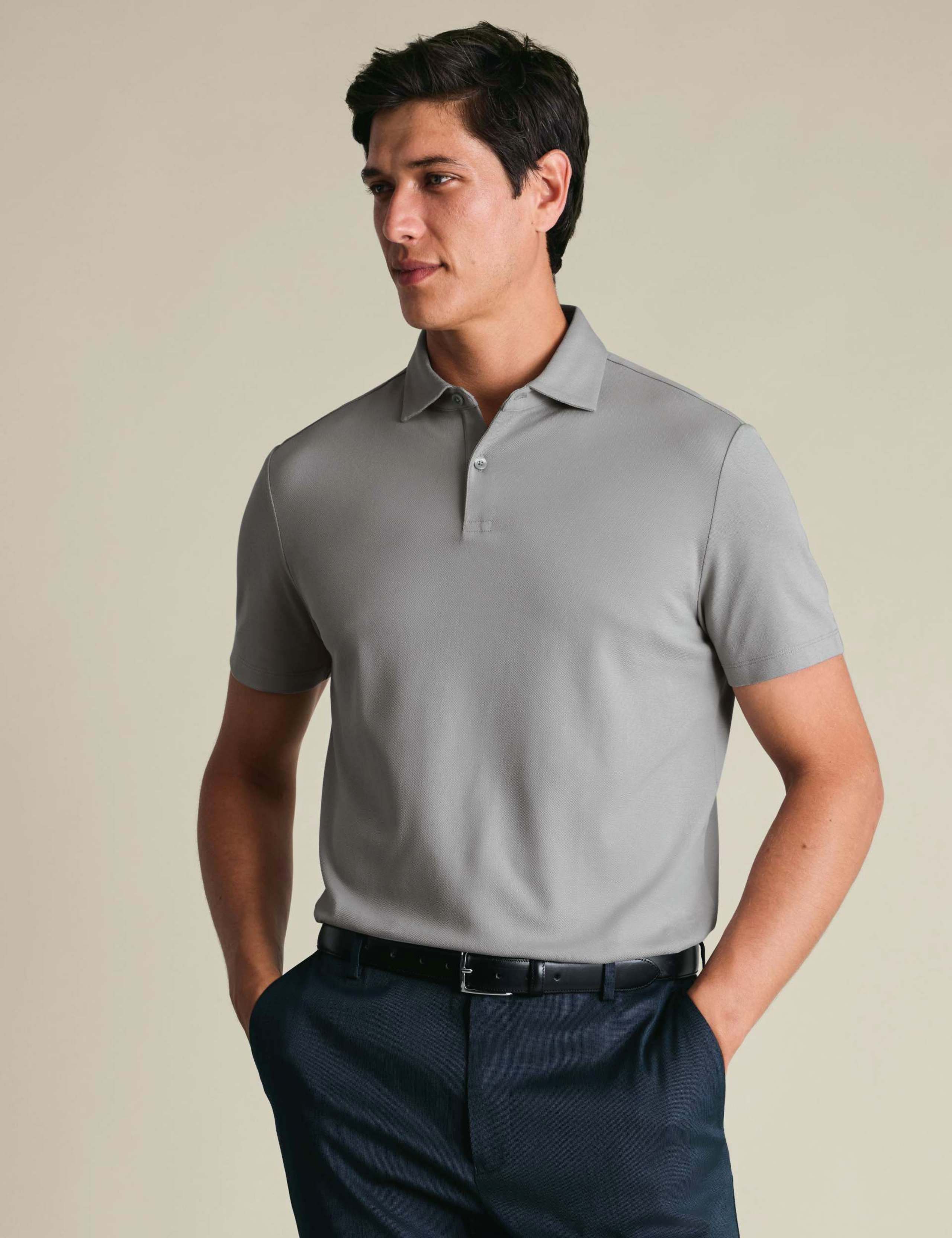 Cotton Rich Pique Short Sleeve Polo Shirt 1 of 5