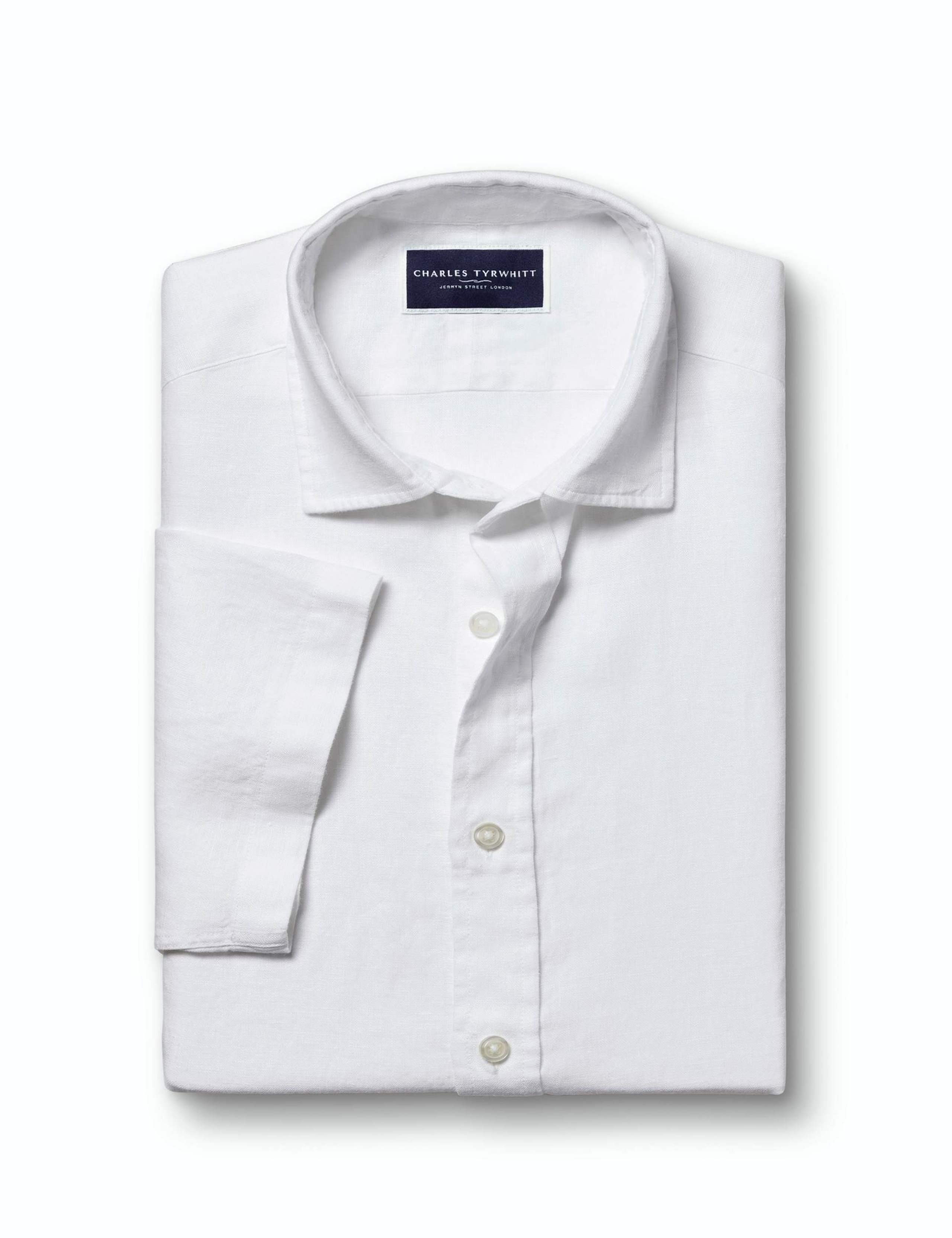 Slim Fit Pure Linen Short Sleeve Shirt 5 of 5