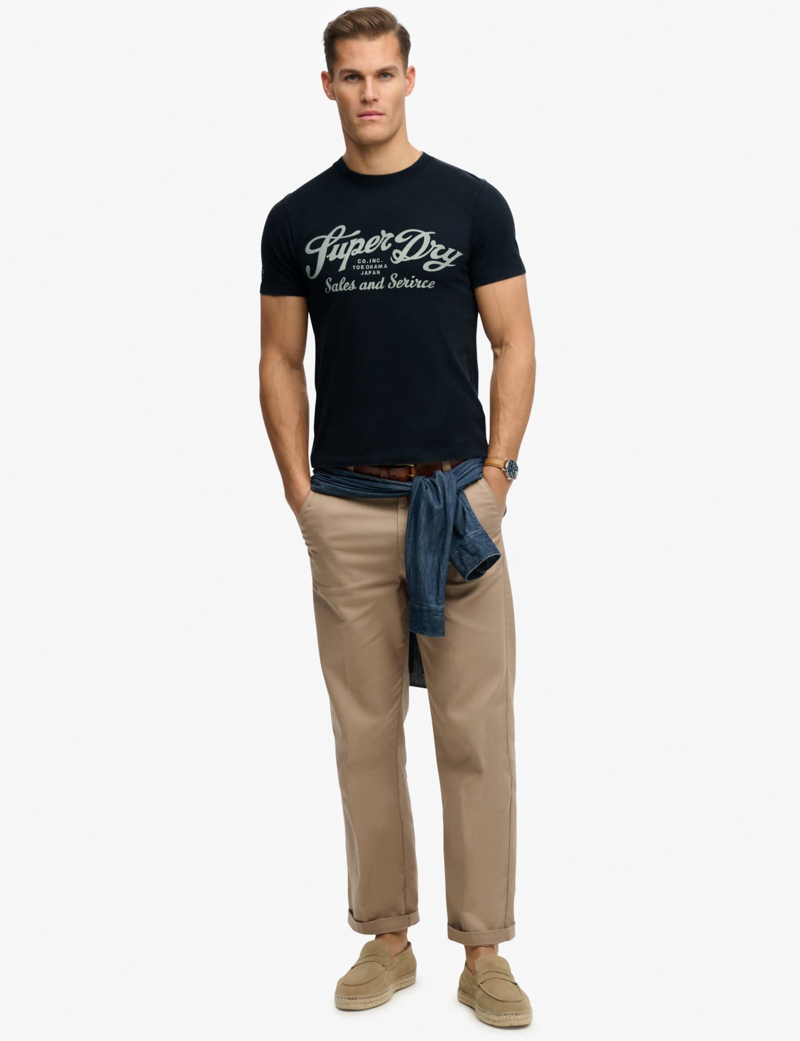 Pure Cotton Crew Neck Logo Graphic T-Shirt 4 of 6