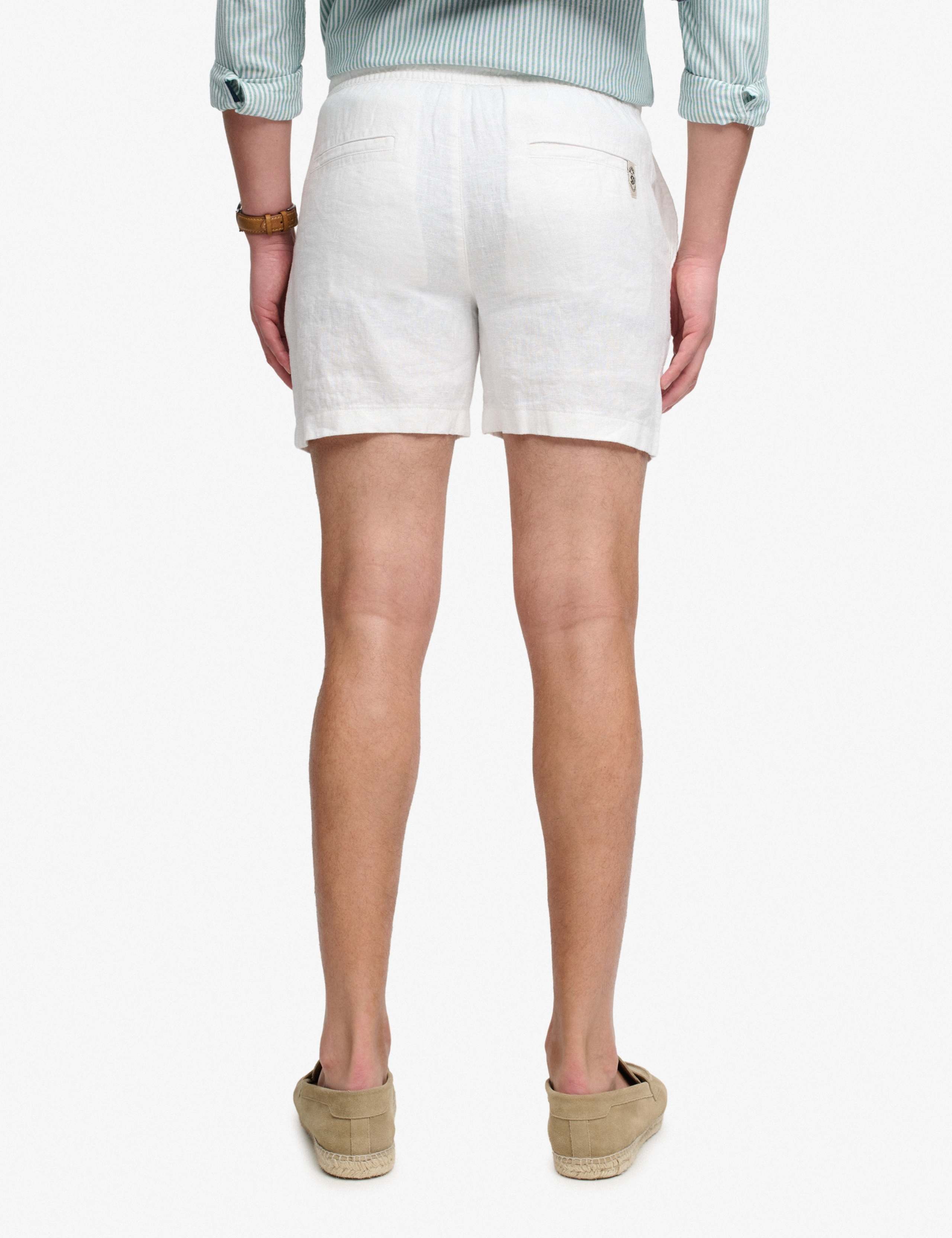 Pure Linen Elasticated Waist Shorts 4 of 8