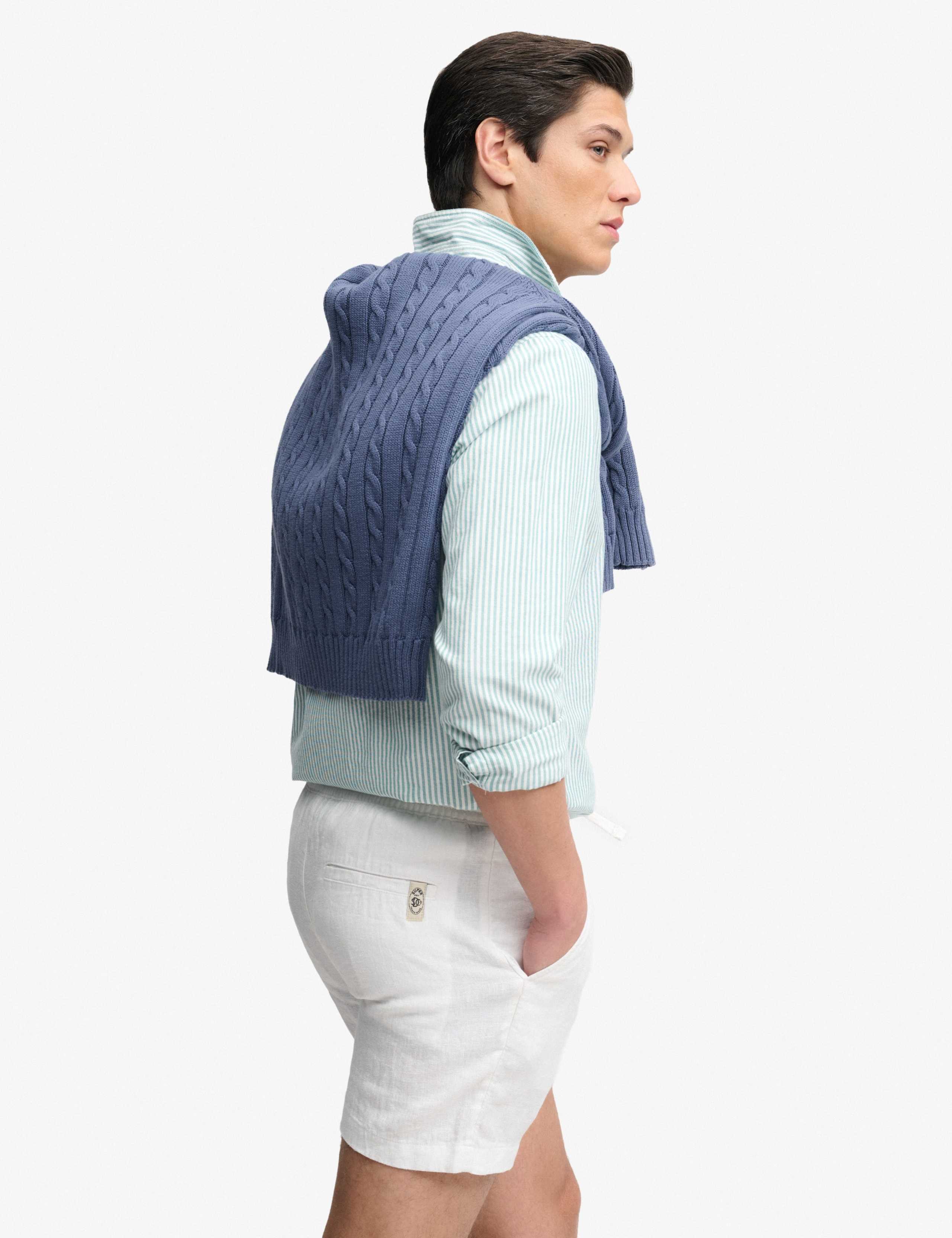 Pure Linen Elasticated Waist Shorts 7 of 8