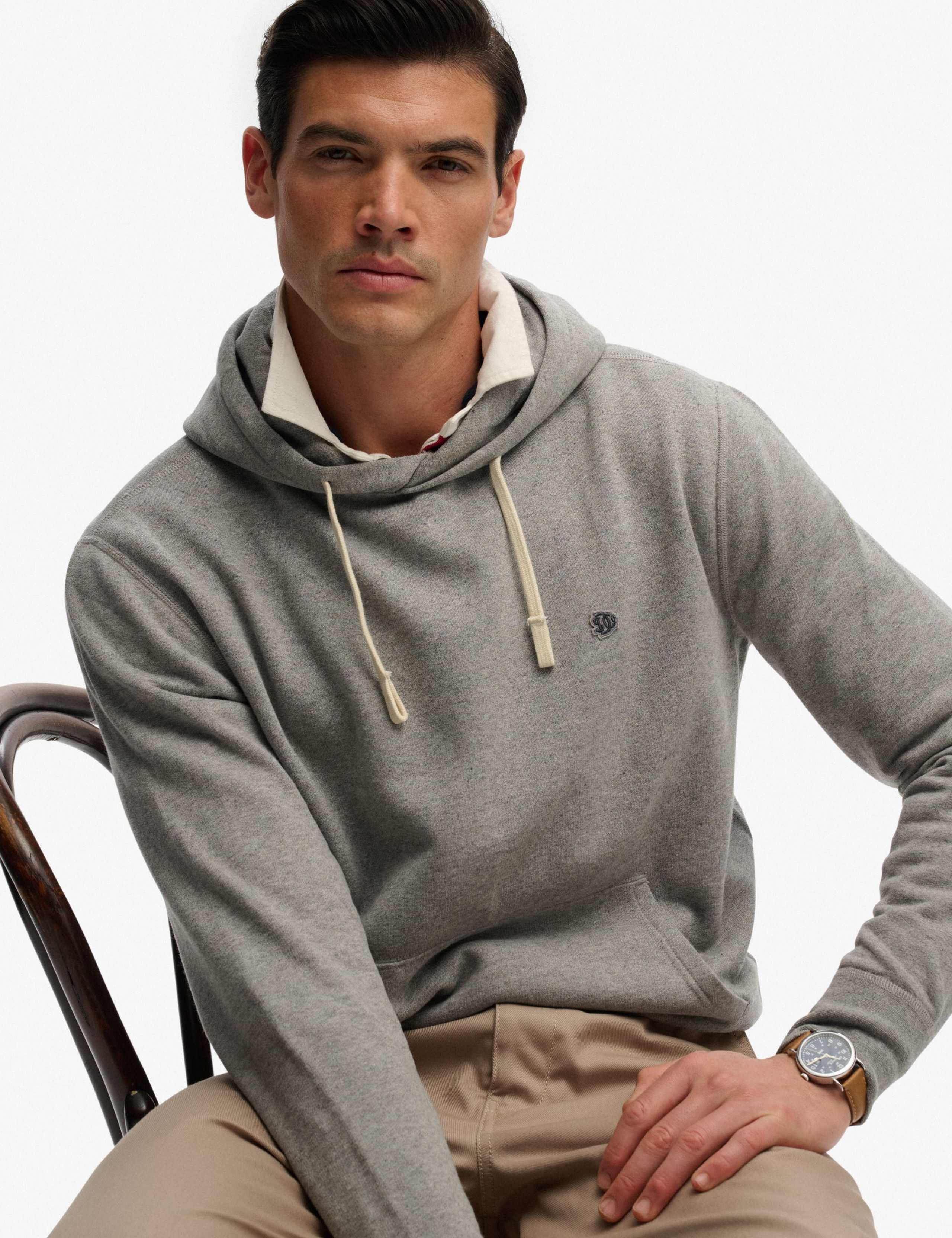 Cotton Rich Embroidered Logo Hoodie 2 of 6