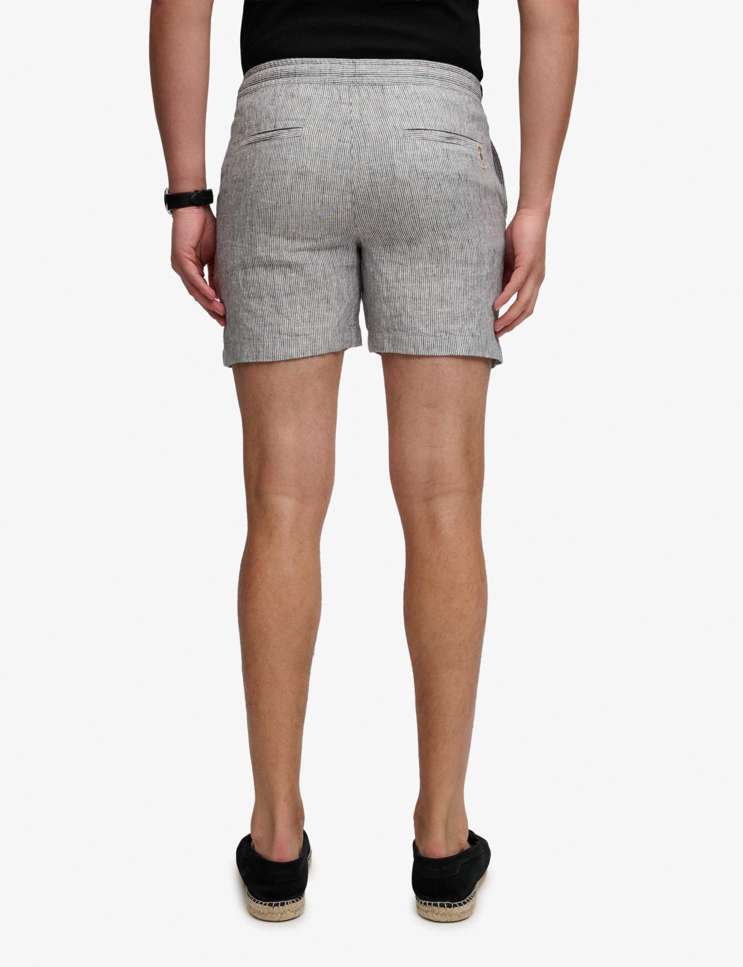 Pure Linen Striped Lightweight Shorts 6 of 7