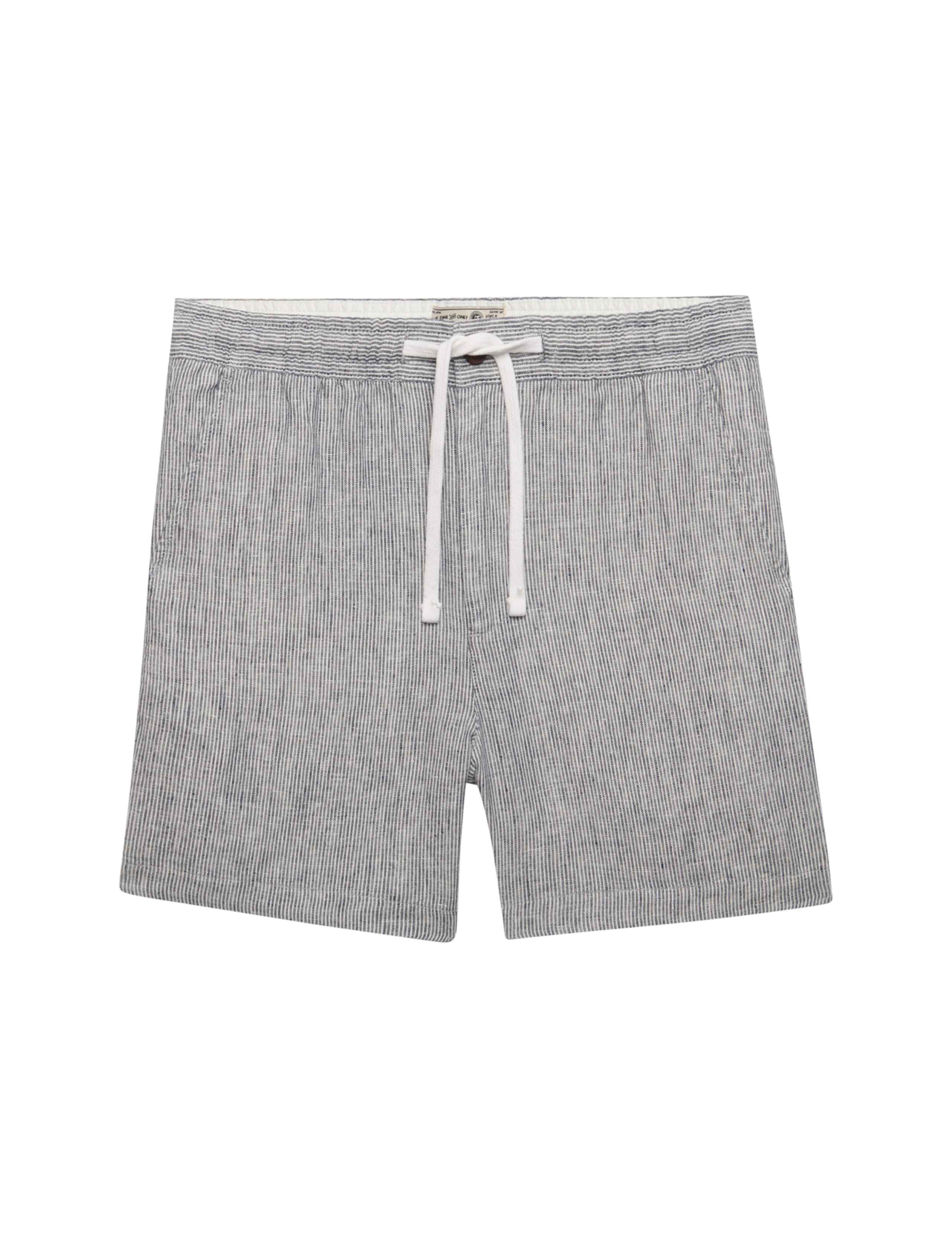 Pure Linen Striped Lightweight Shorts 2 of 7