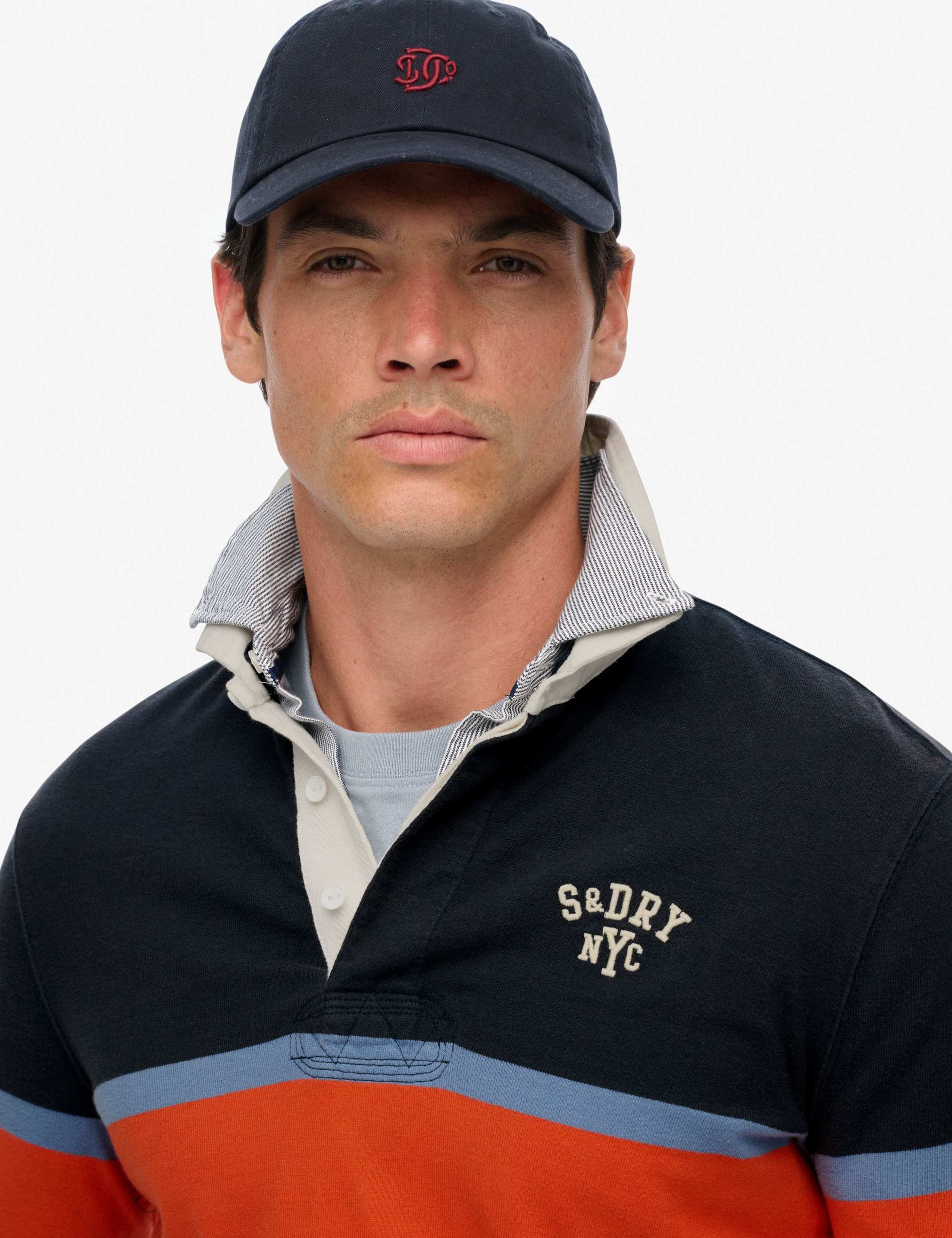 Pure Cotton Striped Rugby Top 3 of 7