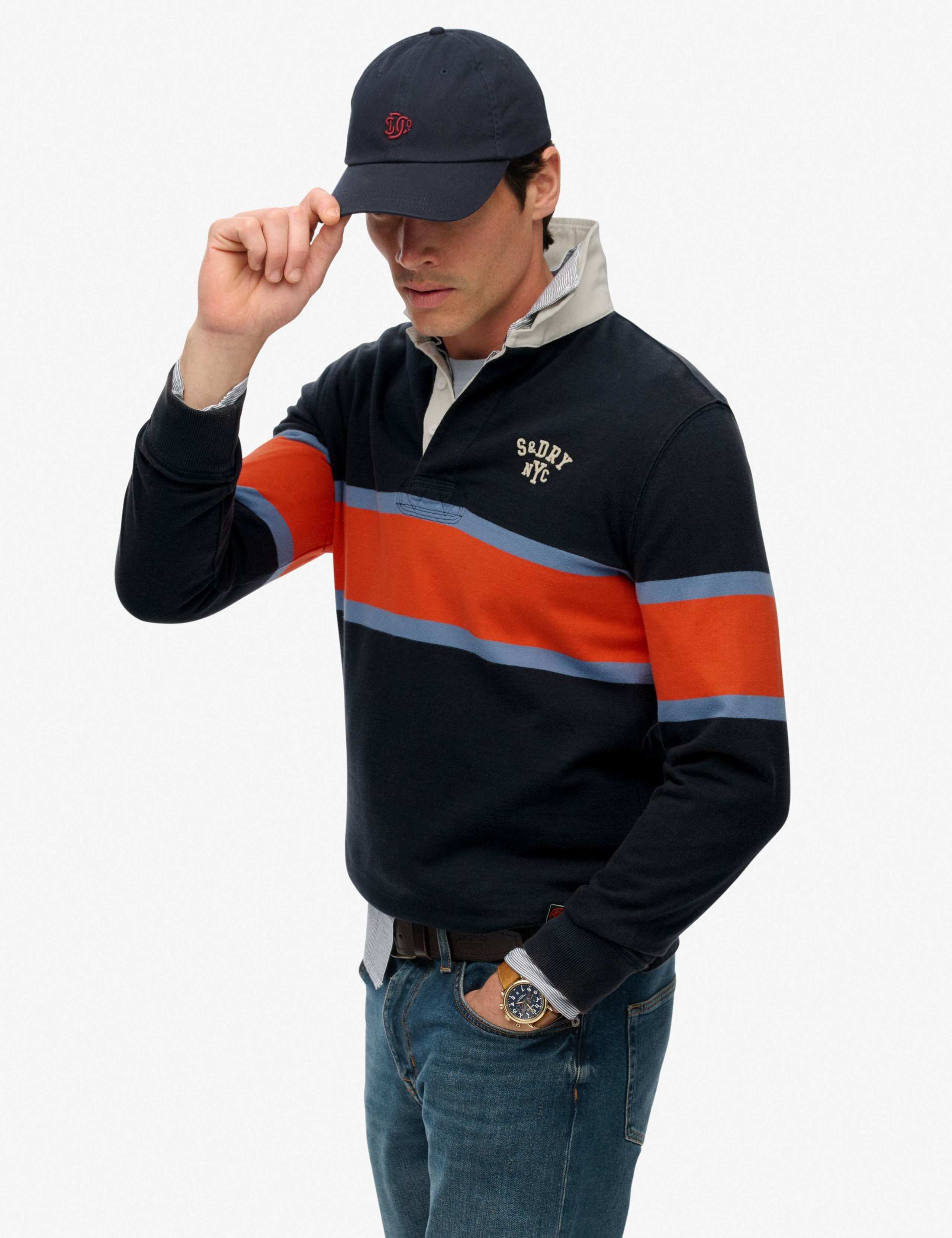 Pure Cotton Striped Rugby Top 5 of 7