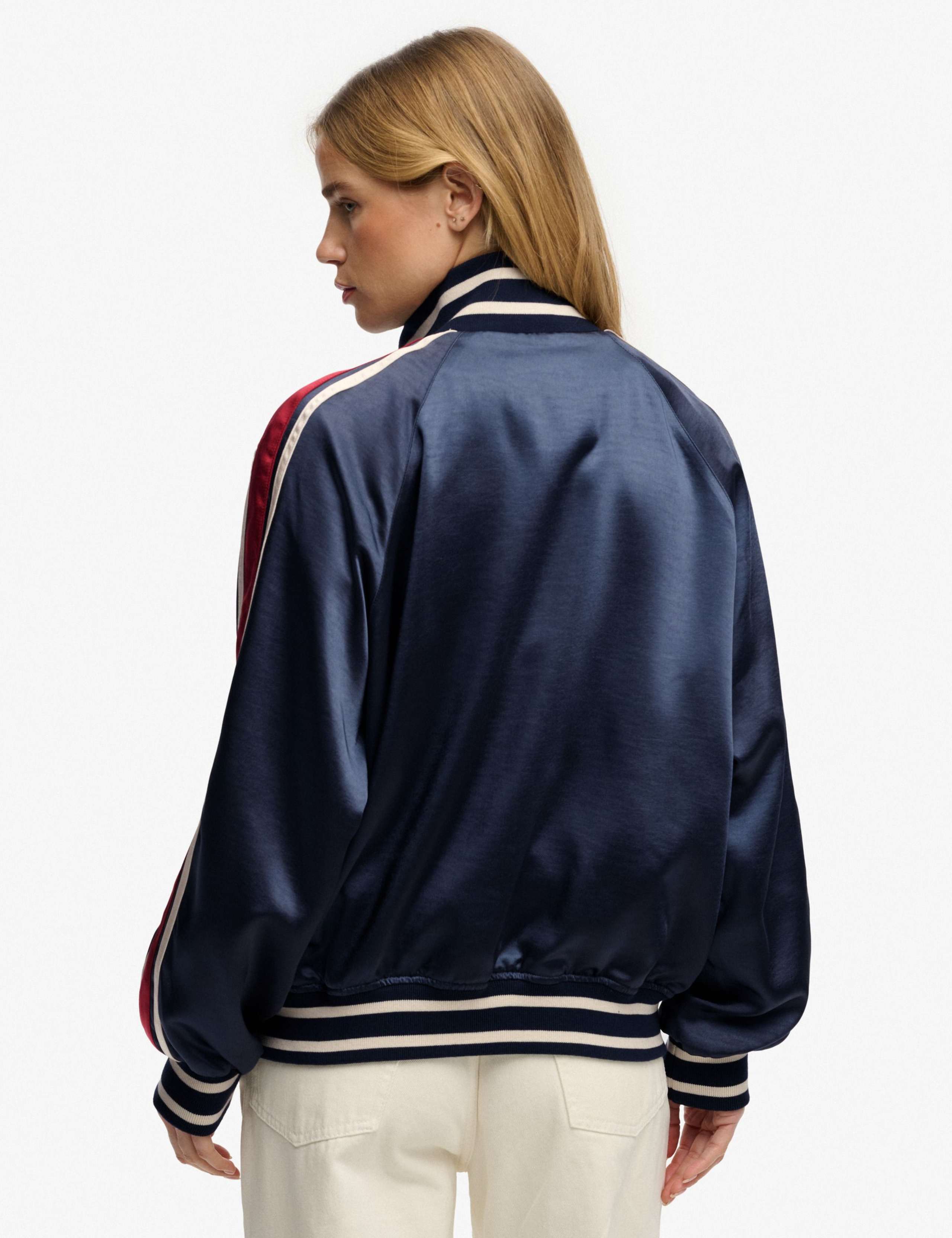 Striped Relaxed Track Jacket 4 of 6