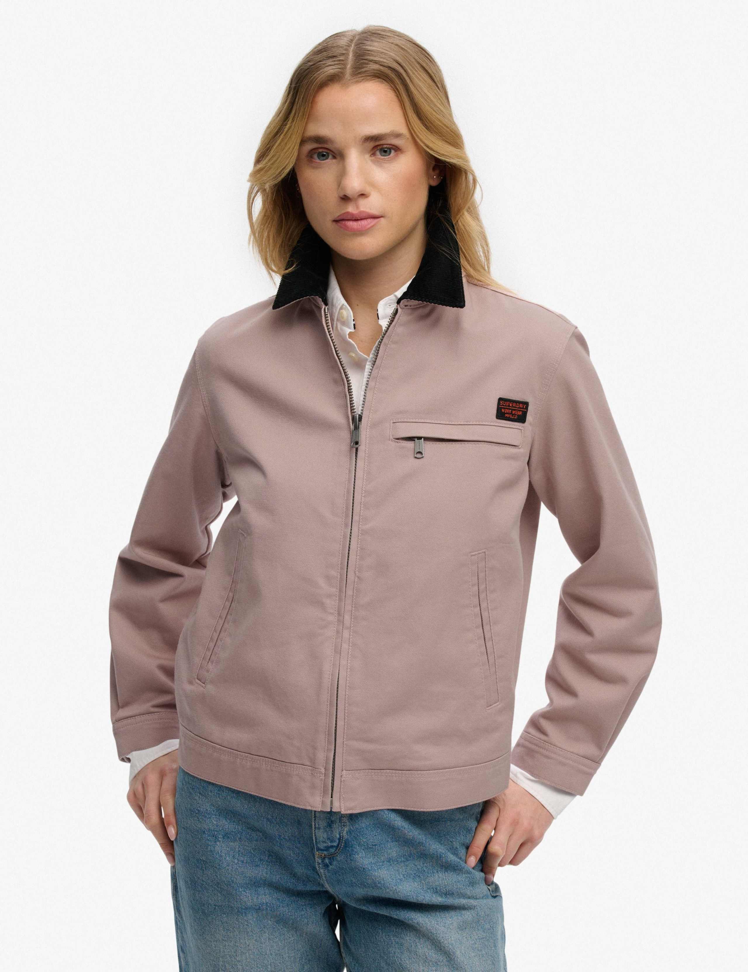 Cotton Rich Cord Collar Harrington Jacket 3 of 8