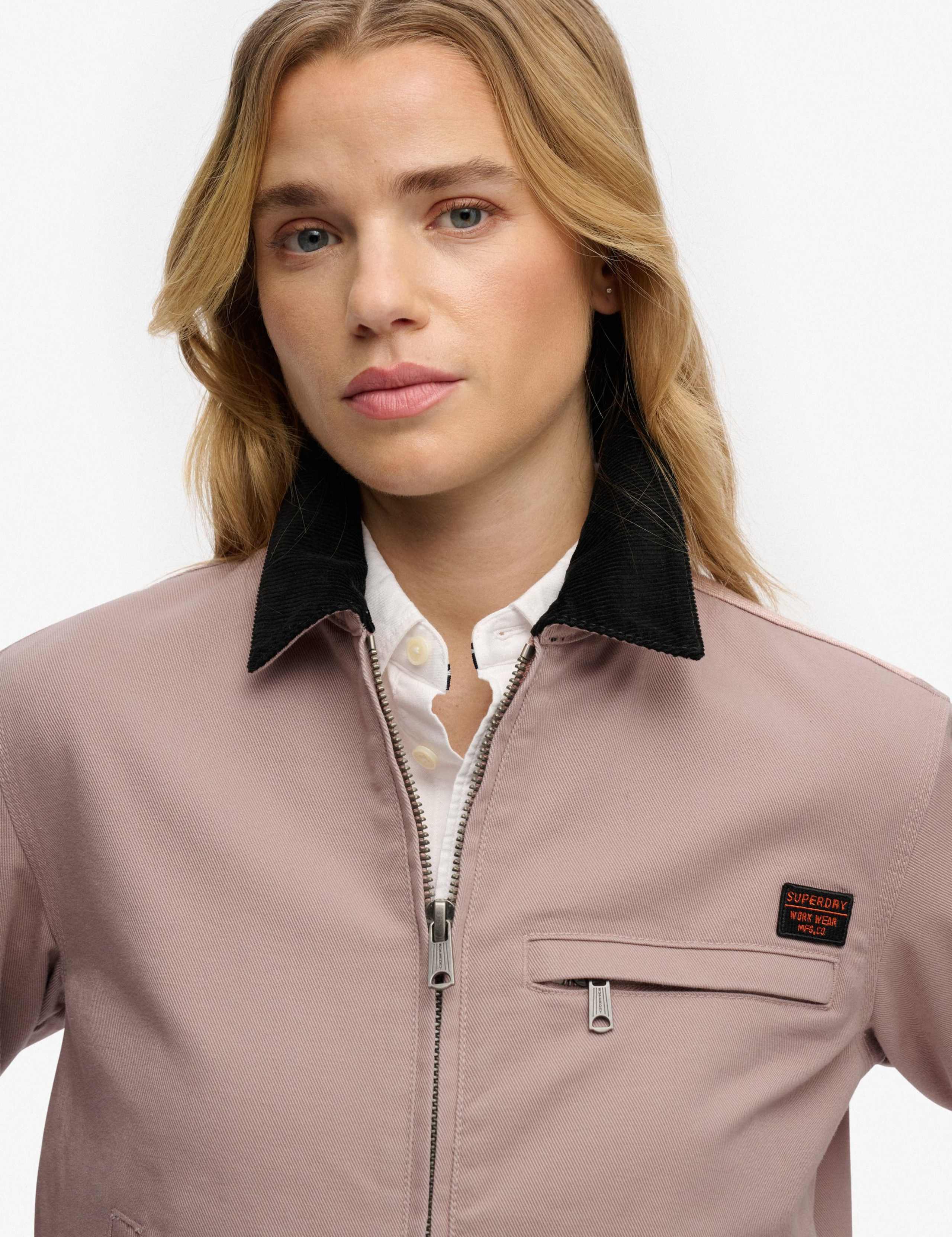 Cotton Rich Cord Collar Harrington Jacket 4 of 8