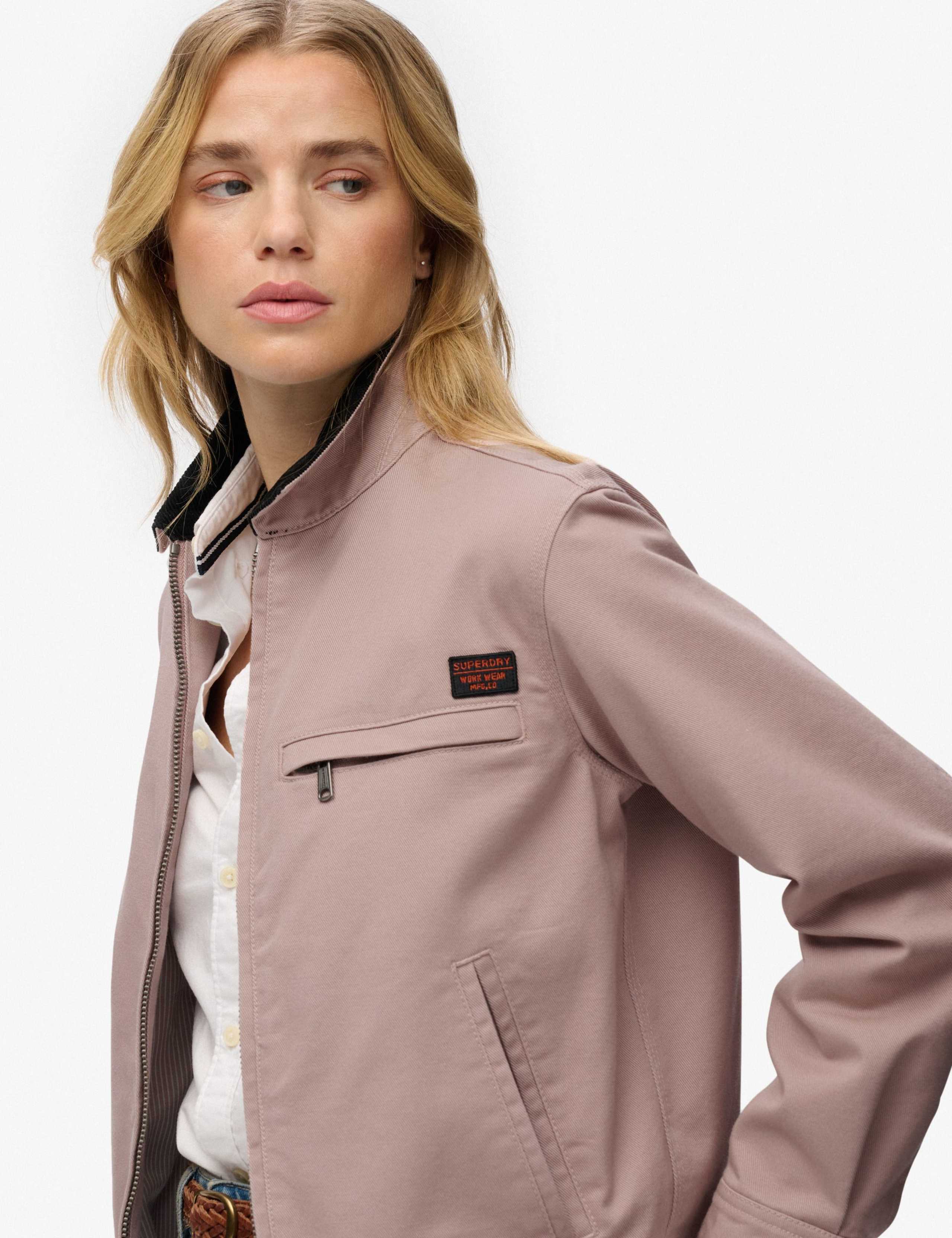 Cotton Rich Cord Collar Harrington Jacket 5 of 8