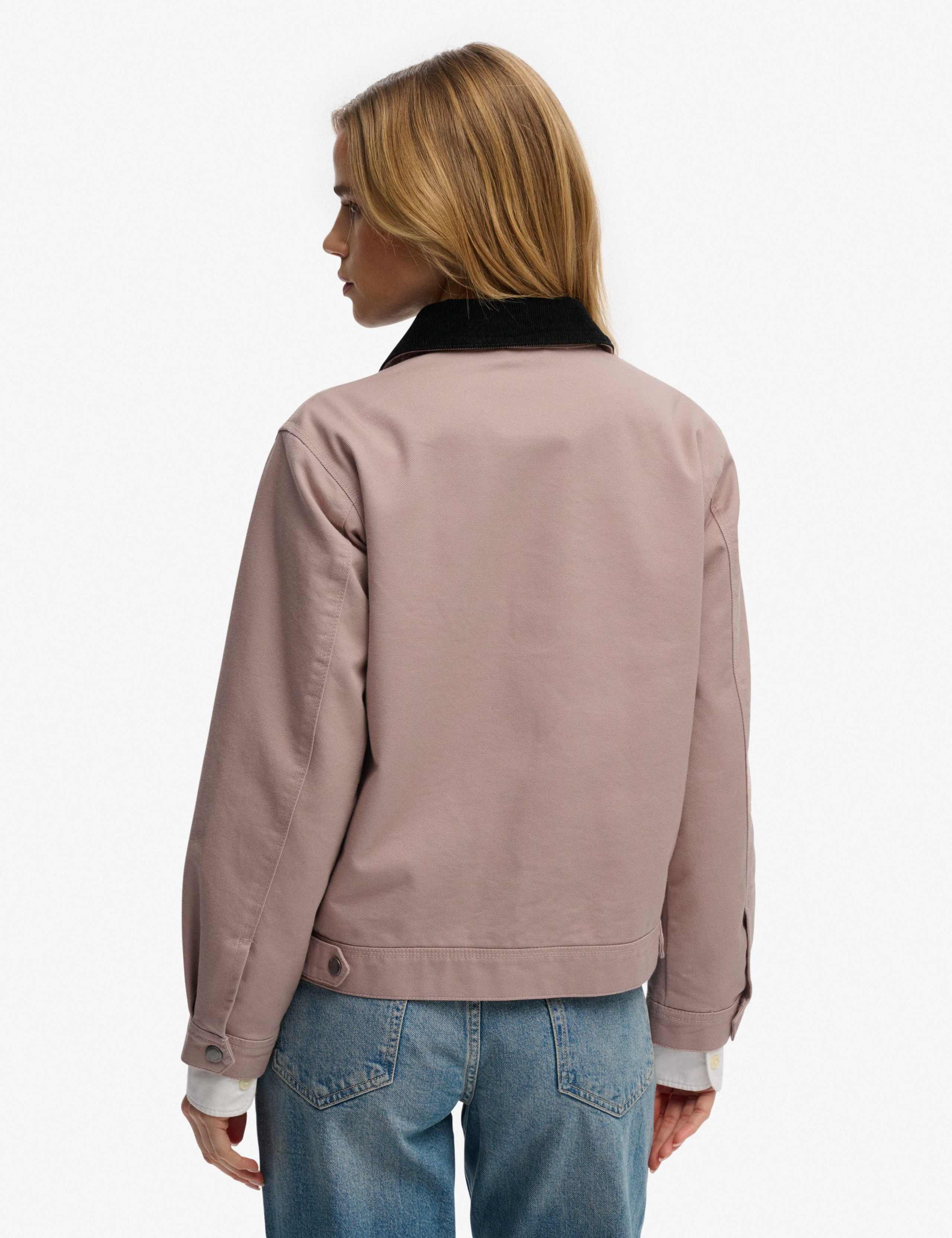 Cotton Rich Cord Collar Harrington Jacket 8 of 8