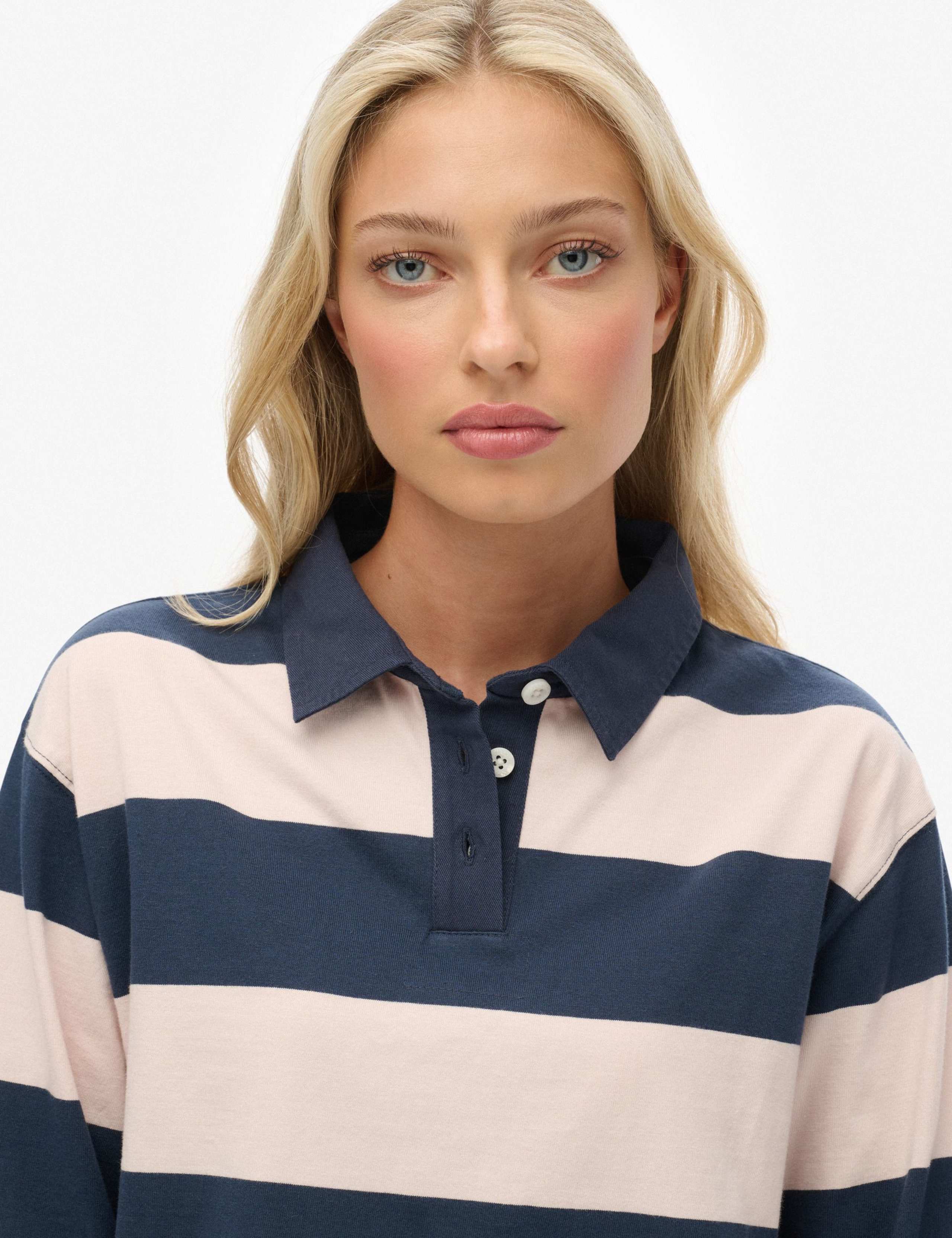 Pure Cotton Striped Rugby Top 3 of 6