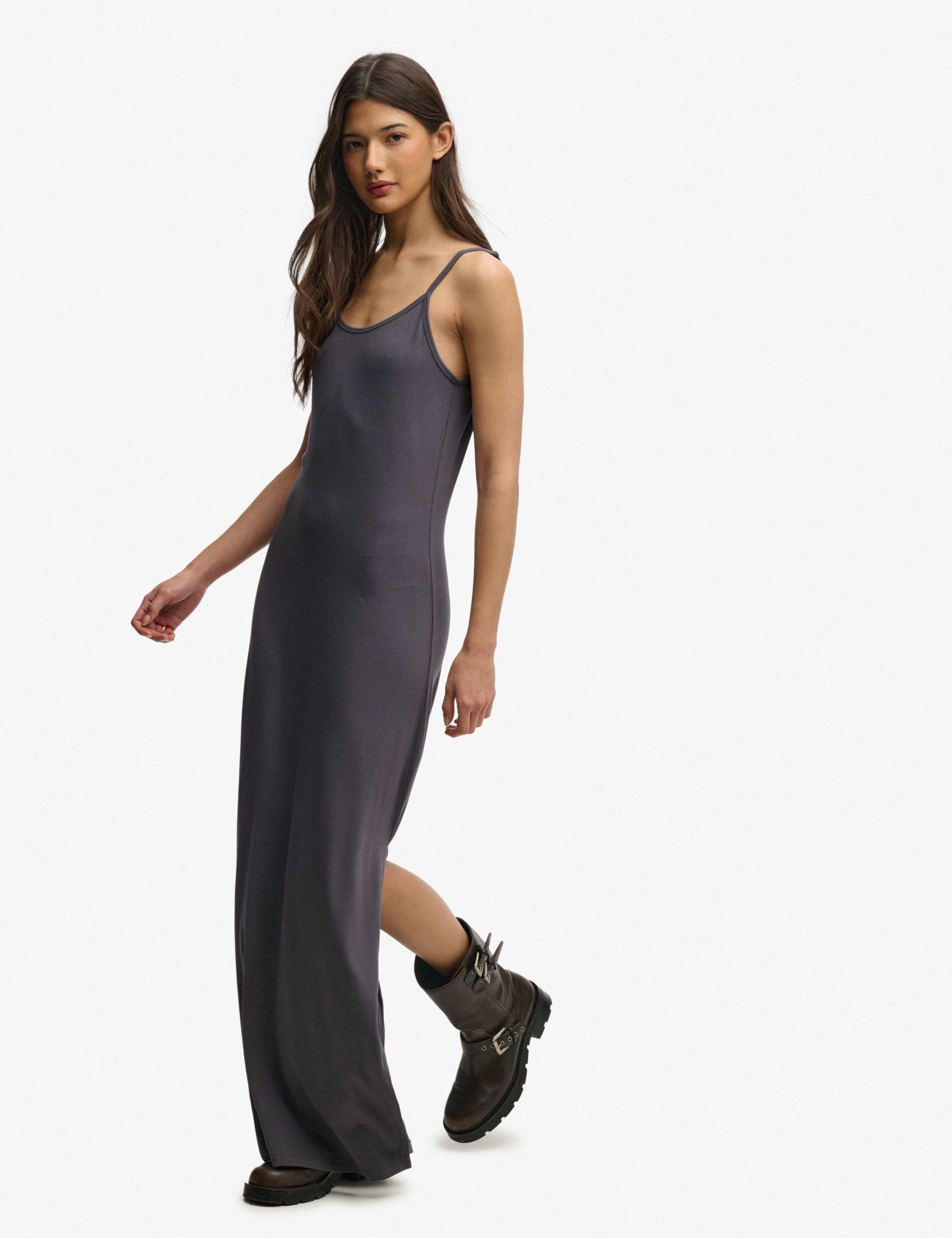 Jersey Scoop Neck Maxi Slip Dress 4 of 5