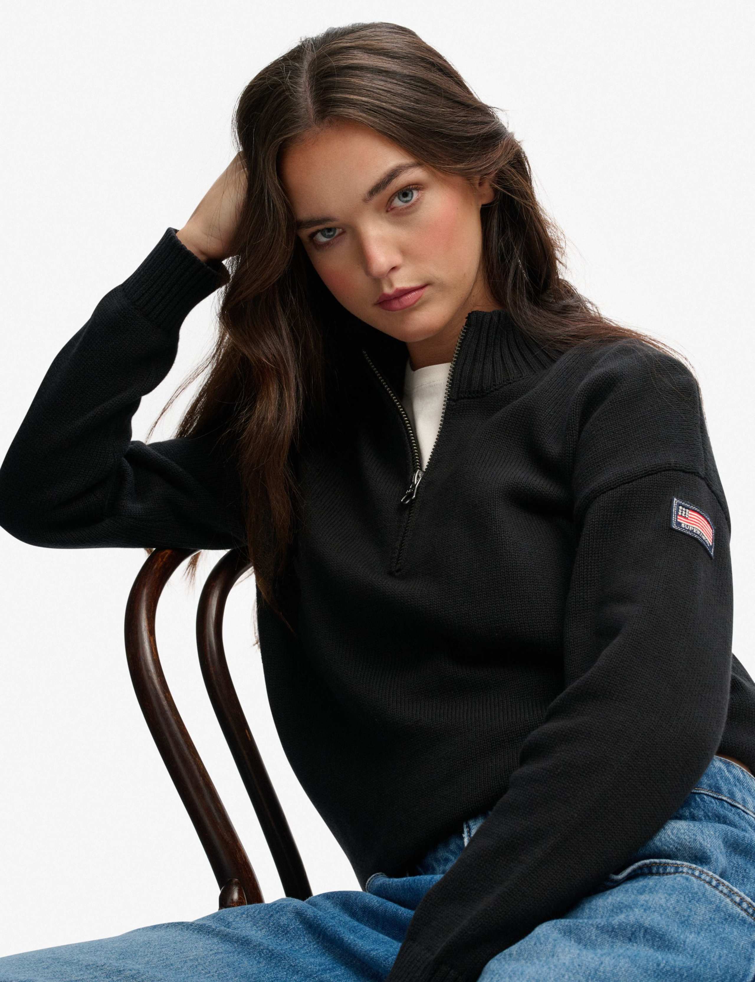 Pure Cotton Half Zip Sweatshirt 3 of 6