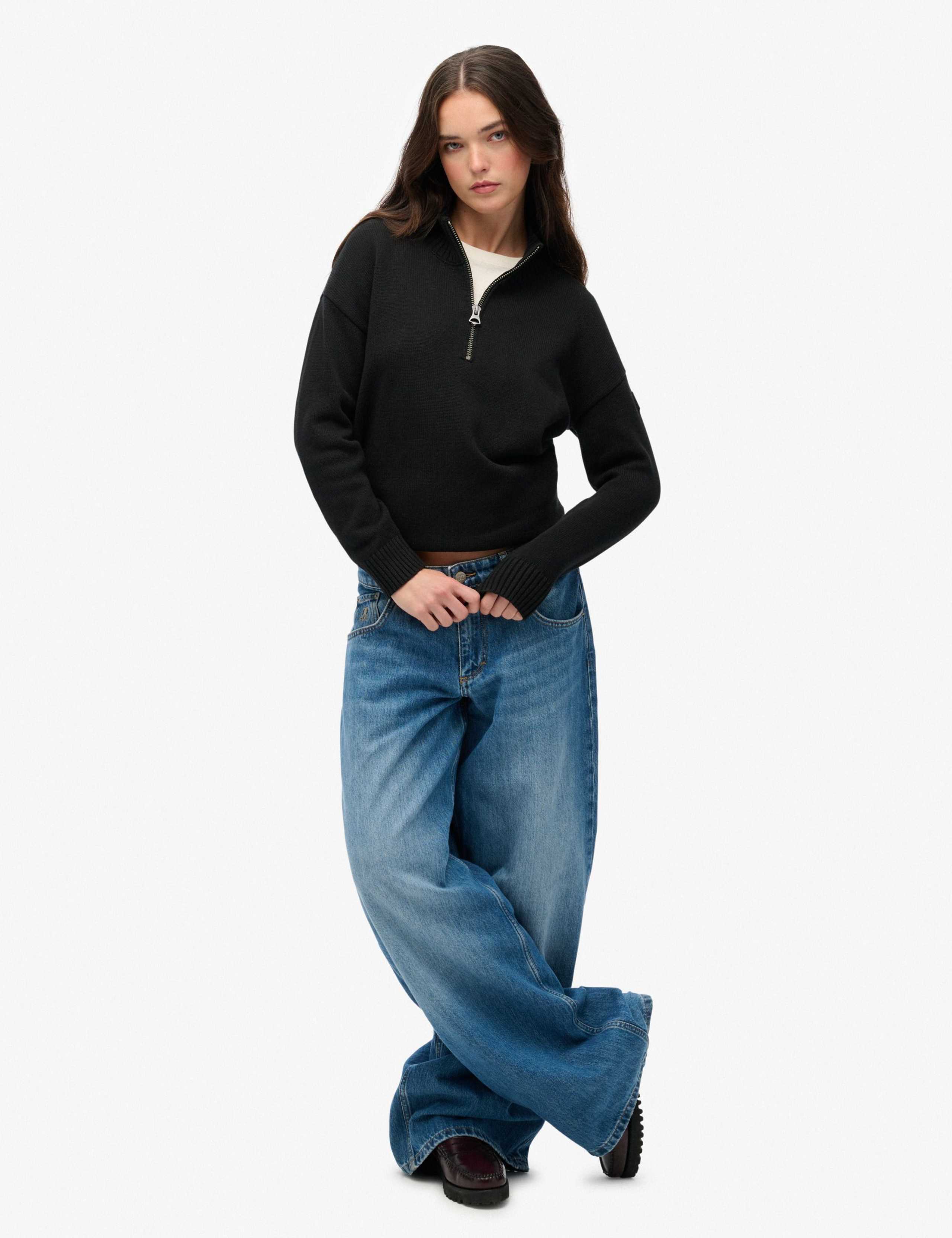 Pure Cotton Half Zip Sweatshirt 6 of 6