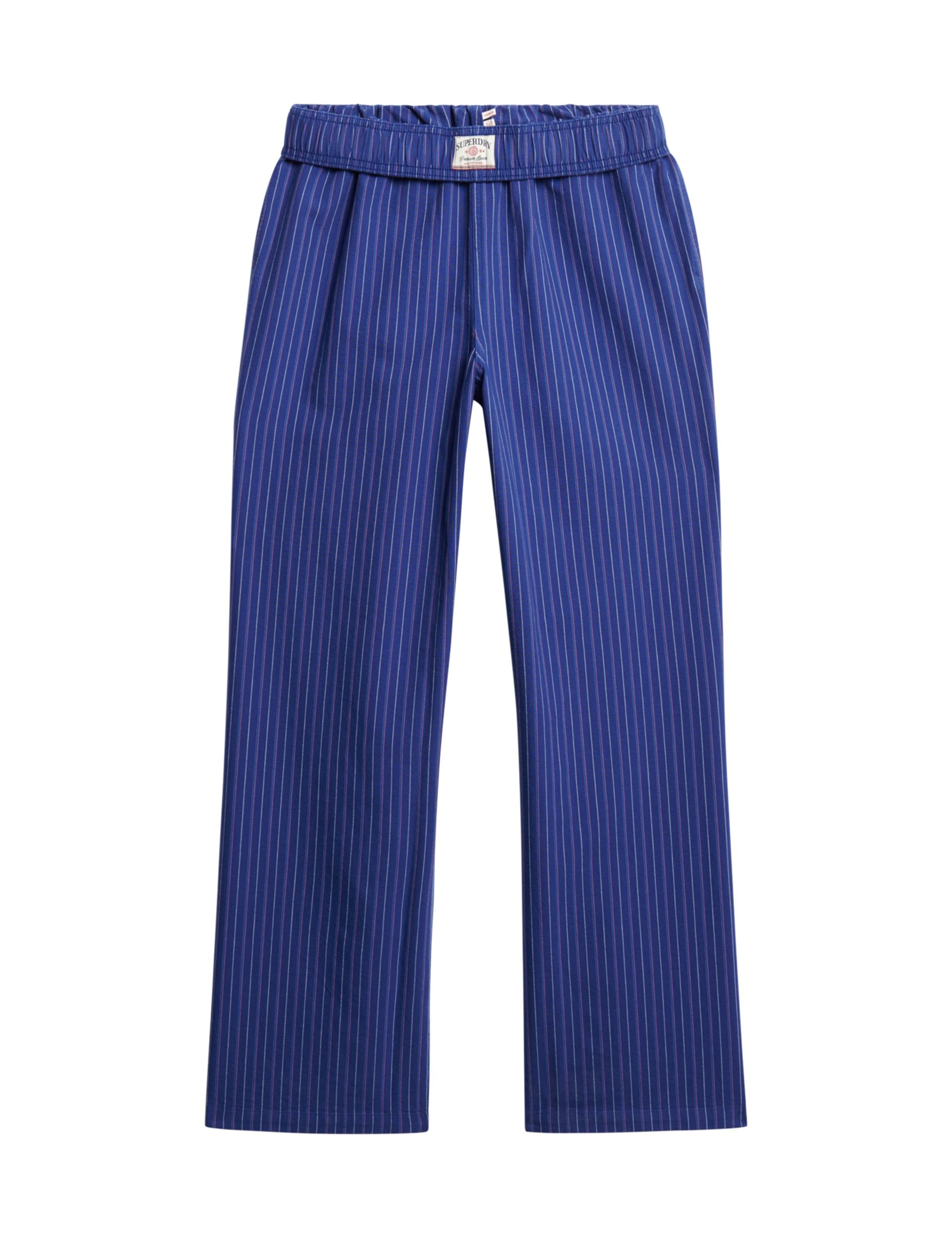 Pure Cotton Striped Straight Leg Trousers 5 of 8