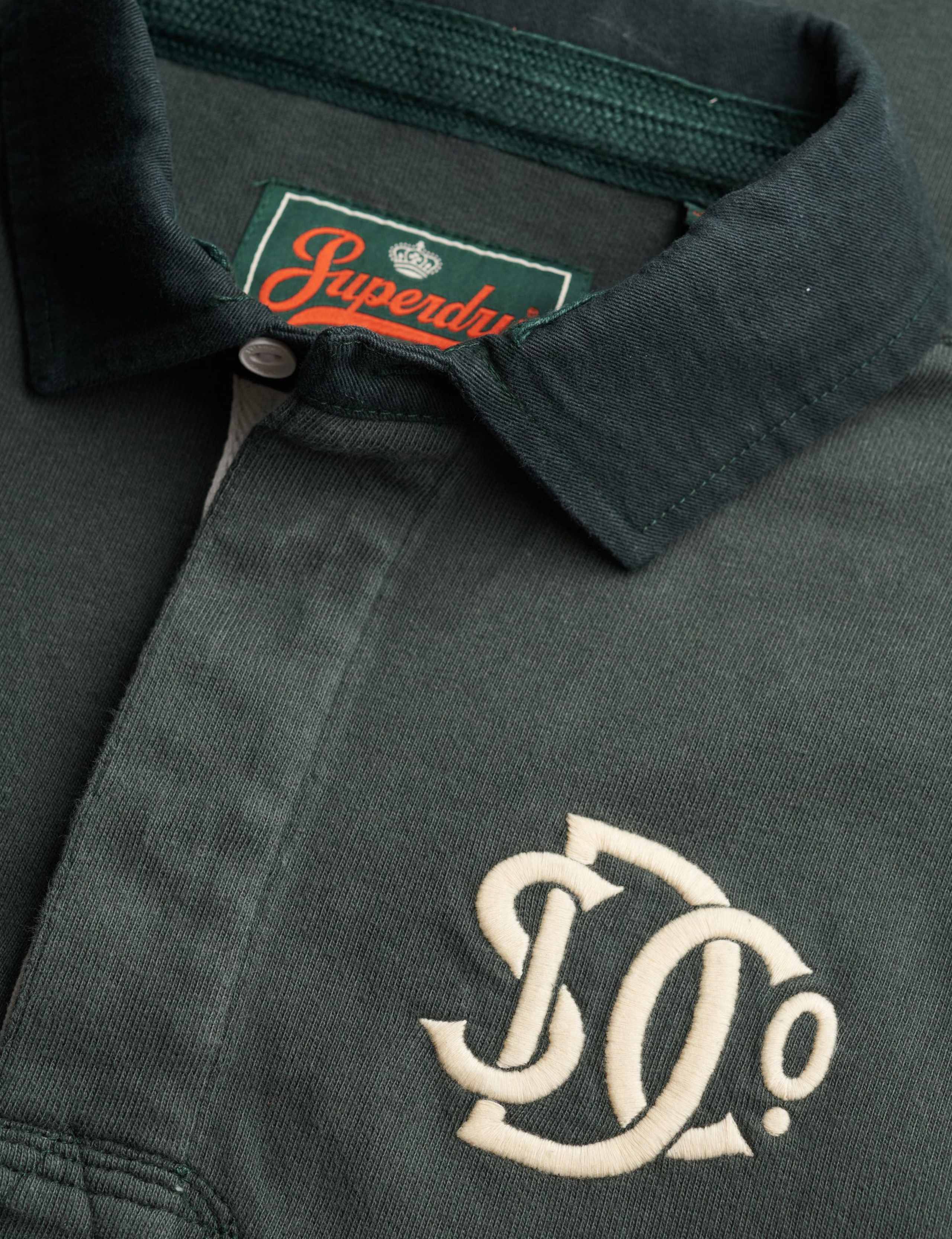 Pure Cotton Jersey Embroidered Rugby Shirt 5 of 6