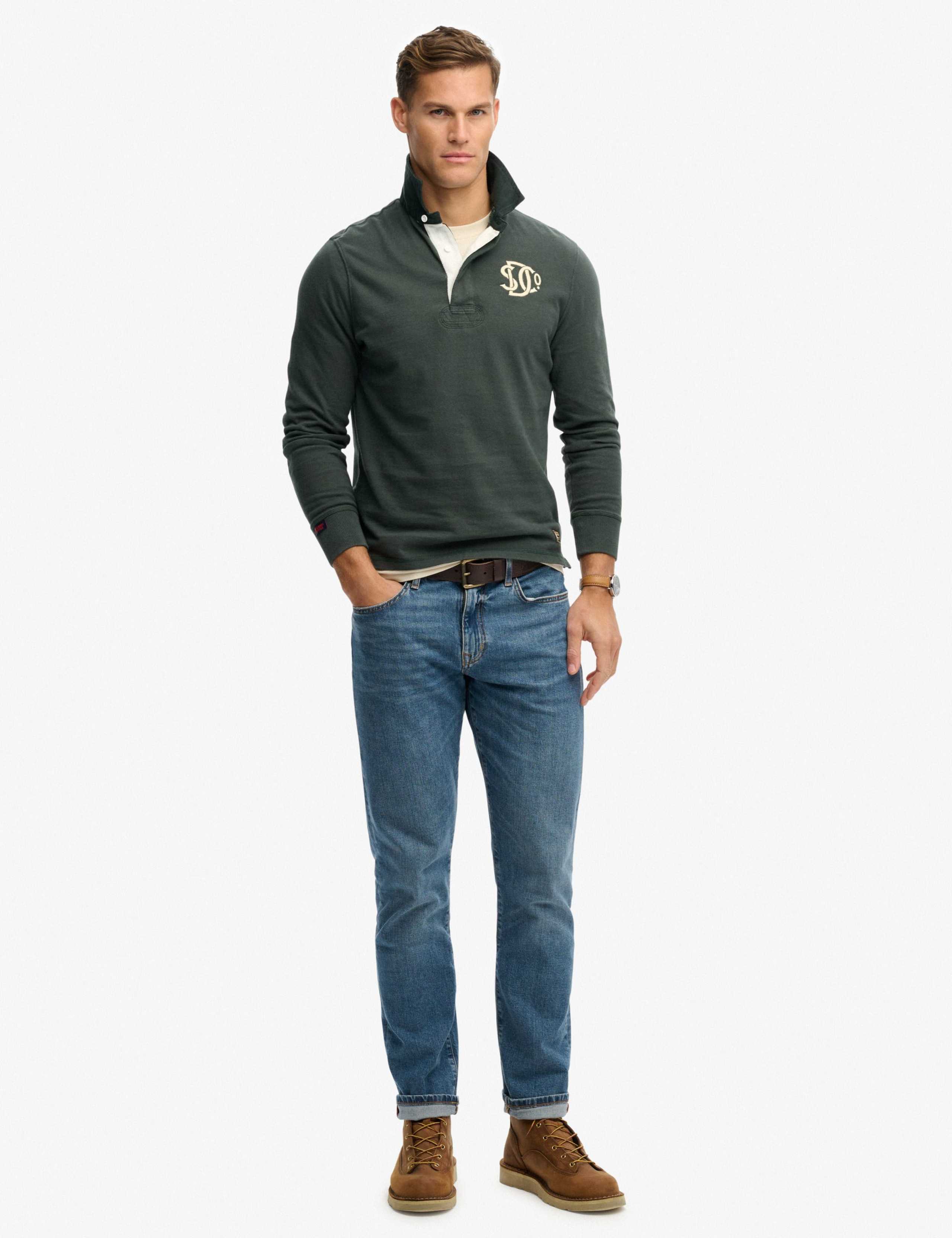 Pure Cotton Jersey Embroidered Rugby Shirt 6 of 6